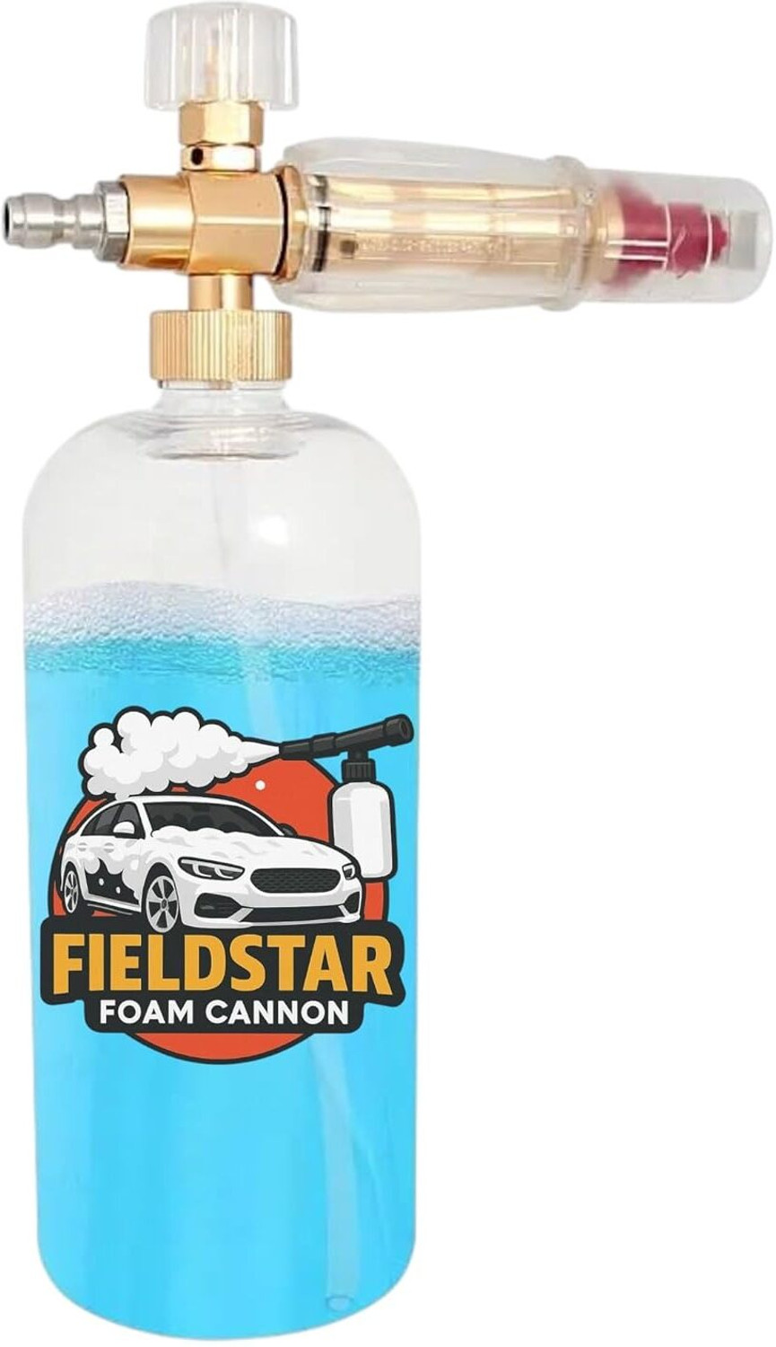 Image of Fieldstar Foam Cannon Snow Lance Brass Body 1L Tank | 4000 PSI Pressure Washers Compatible Pressure Washer