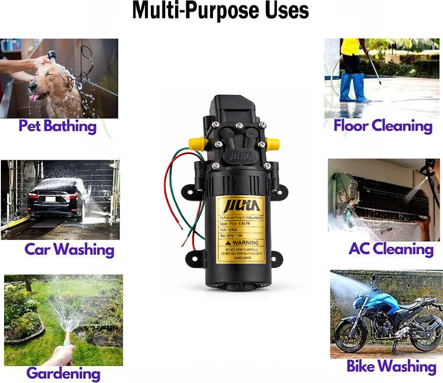 Image of GARDENIFY INDIA Agriculture Battery Sprayer Motor 12V DC High Pressure 100 PSI 16 L Backpack Sprayer (Pack of 1)