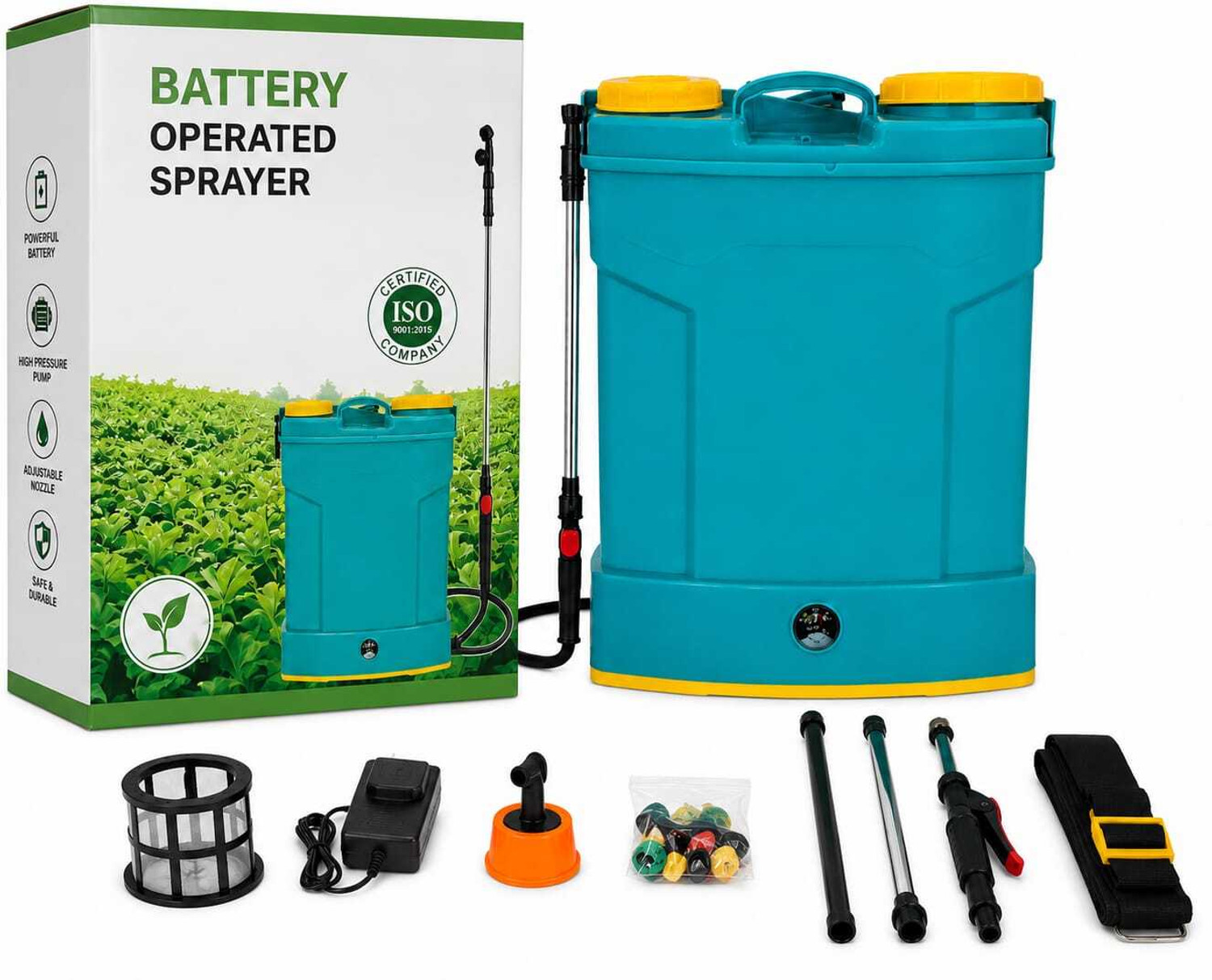 Image of Zappfresh Spray Machine Battery Agriculture spray pump 12 V battery ISO garden sprayer -38 16 L Backpack Sprayer