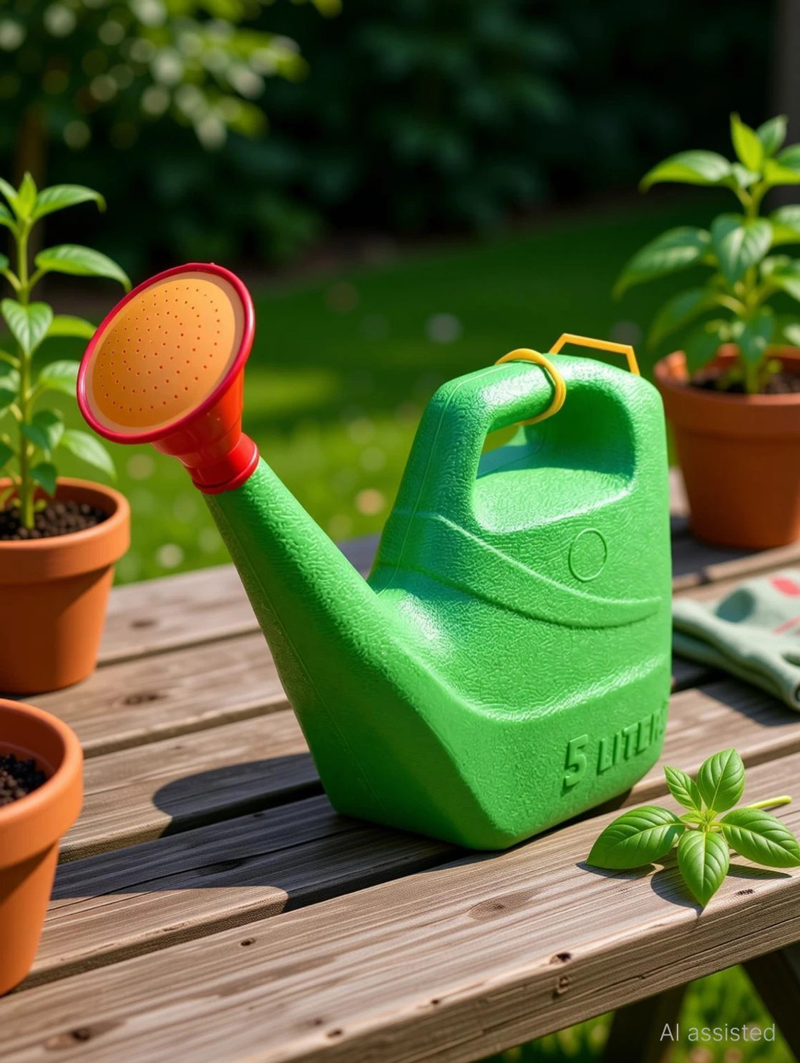 Image of ROOT TO LIFE GARDEN WATERING CAN FOR PLANT WITH PREMIUM QUALITY PLASTIC | HAZARA FOR PLANTS - 5 L Tank Sprayer
