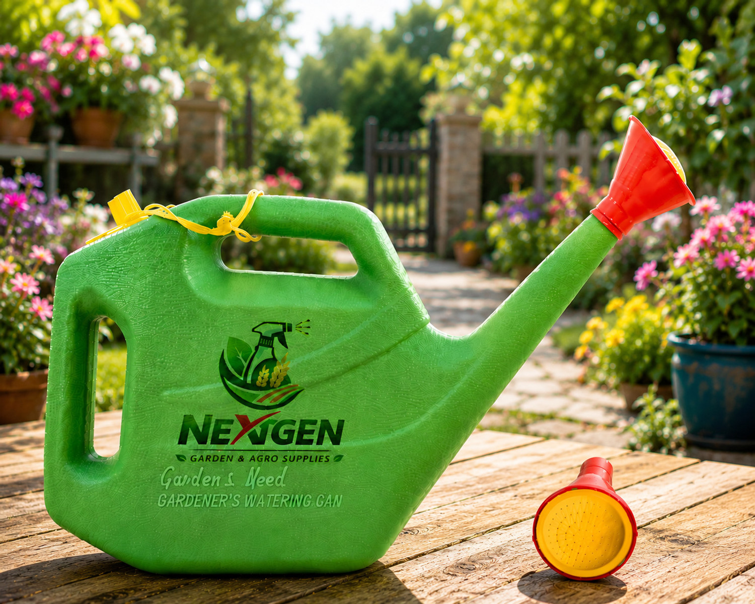 Image of NG GREENCARE 5 L Plastic Garden Watering Can with Shower Head for Plants (Pack of 1) 5 L Tank Sprayer