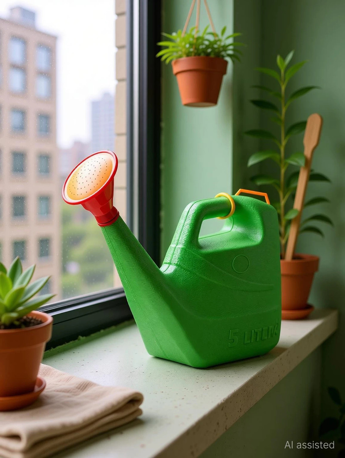 Image of ROOT TO LIFE GARDEN WATERING CAN FOR PLANT WITH PREMIUM QUALITY PLASTIC | HAZARA FOR PLANTS - 5 L Tank Sprayer
