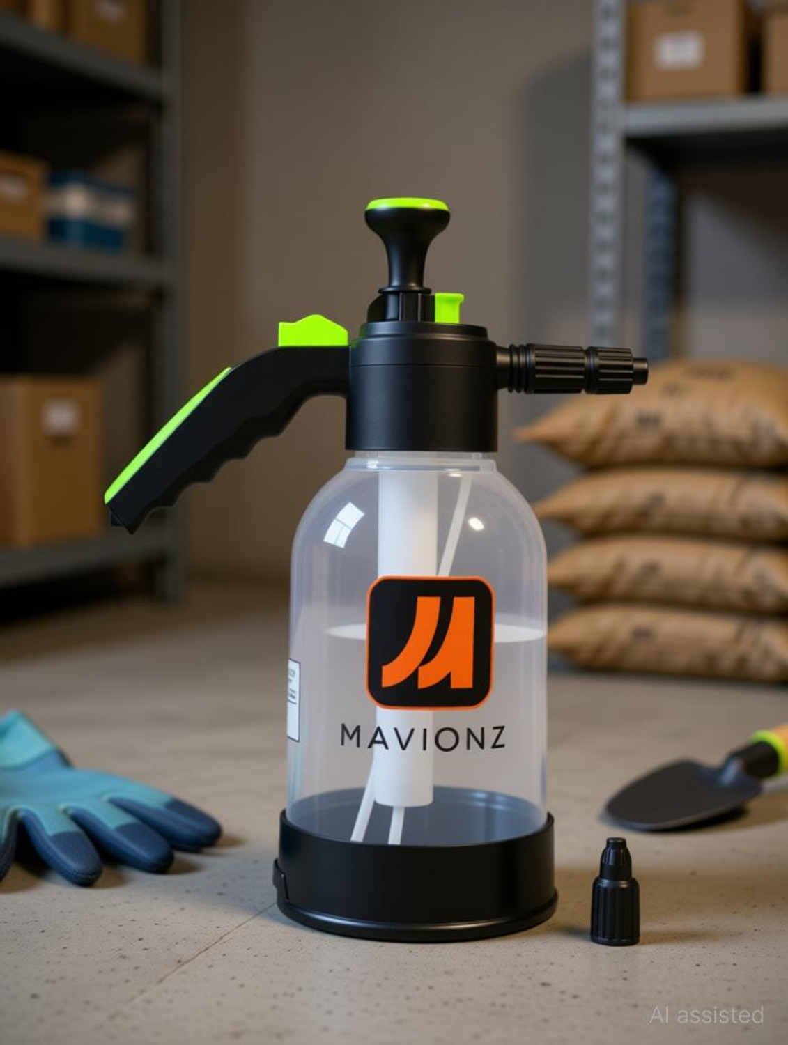 Image of MAVIONZ 2L Foam & Mist Pressure Sprayer | Dual Nozzle | Adjustable Spray | Manual Pump 2 L Hand Held Sprayer