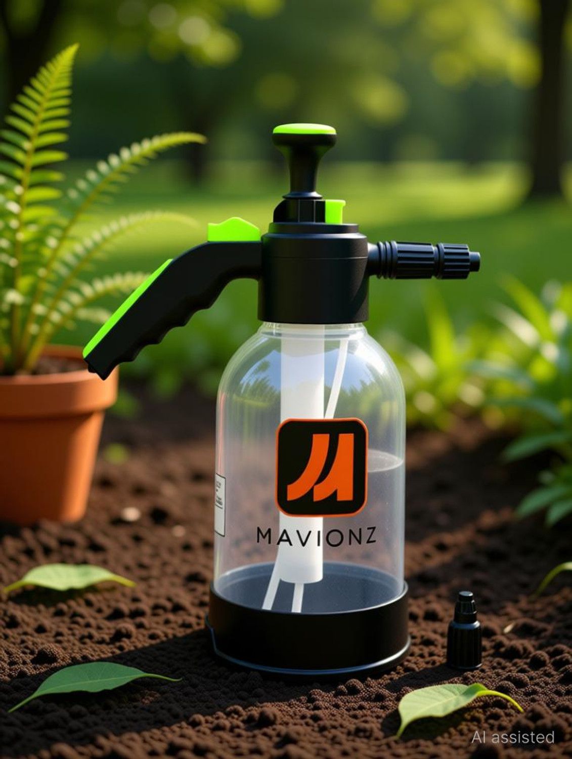 Image of MAVIONZ 2L Foam & Mist Pressure Sprayer | Dual Nozzle | Adjustable Spray | Manual Pump 2 L Hand Held Sprayer
