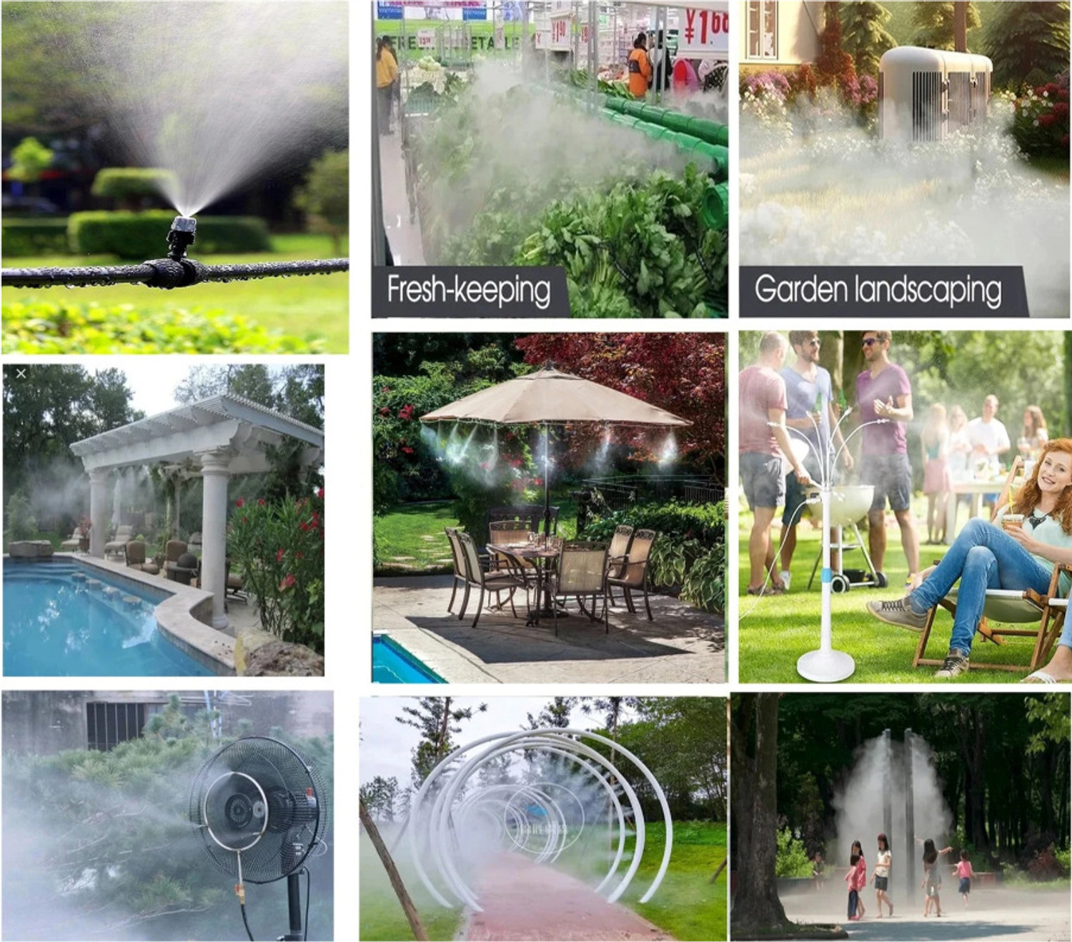 Image of AQUA BLUE ONE 15 Nozzle Fogger 100 Gpd Pump 35 L Hose-end Sprayer