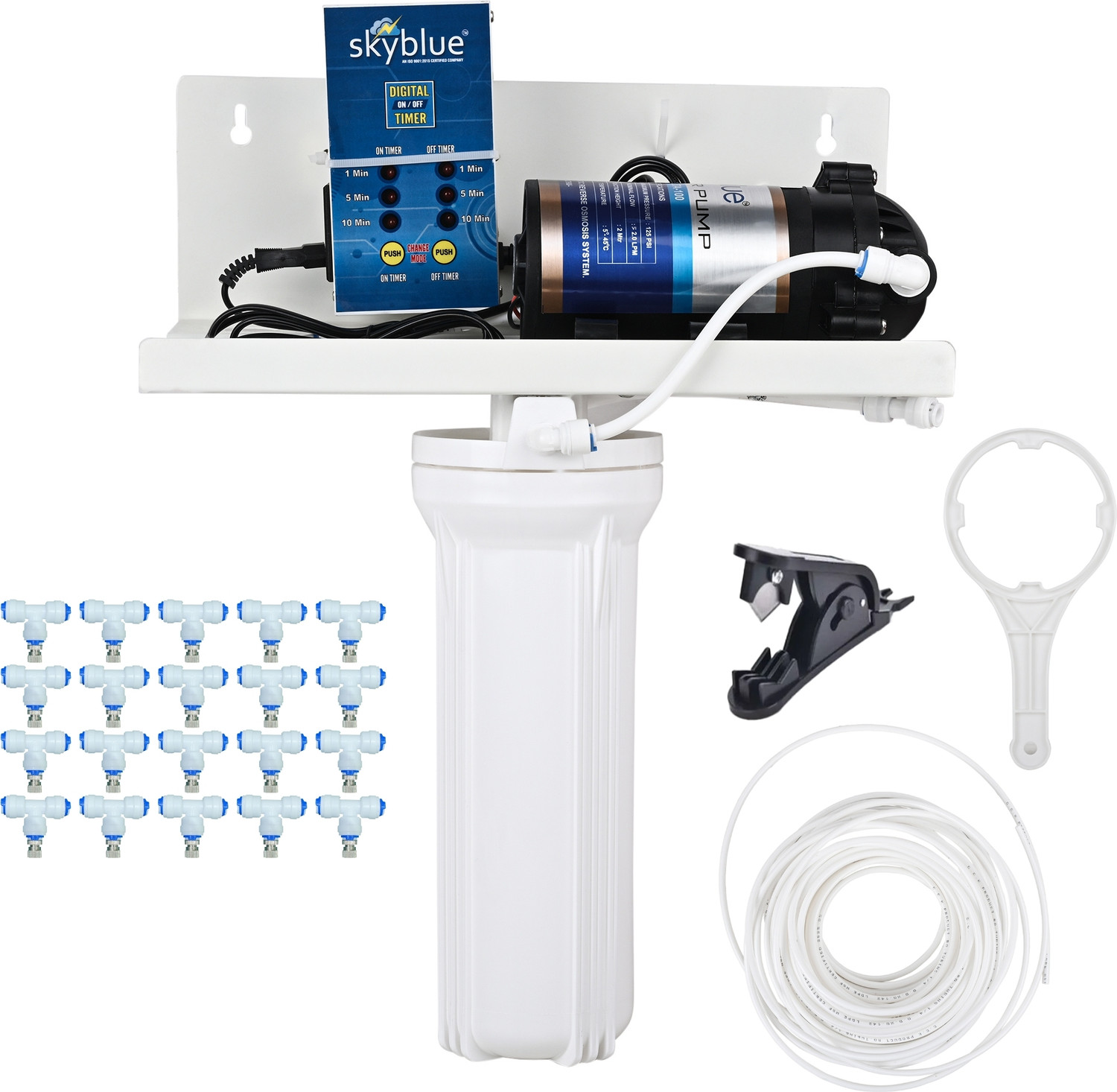Image of SKYBLUE Fogger Kit for Dairy, Poultry & Animal Farm with 20 Nozzles (Nozzle Dist. 1.4m) 2.5 L Hand Held Sprayer