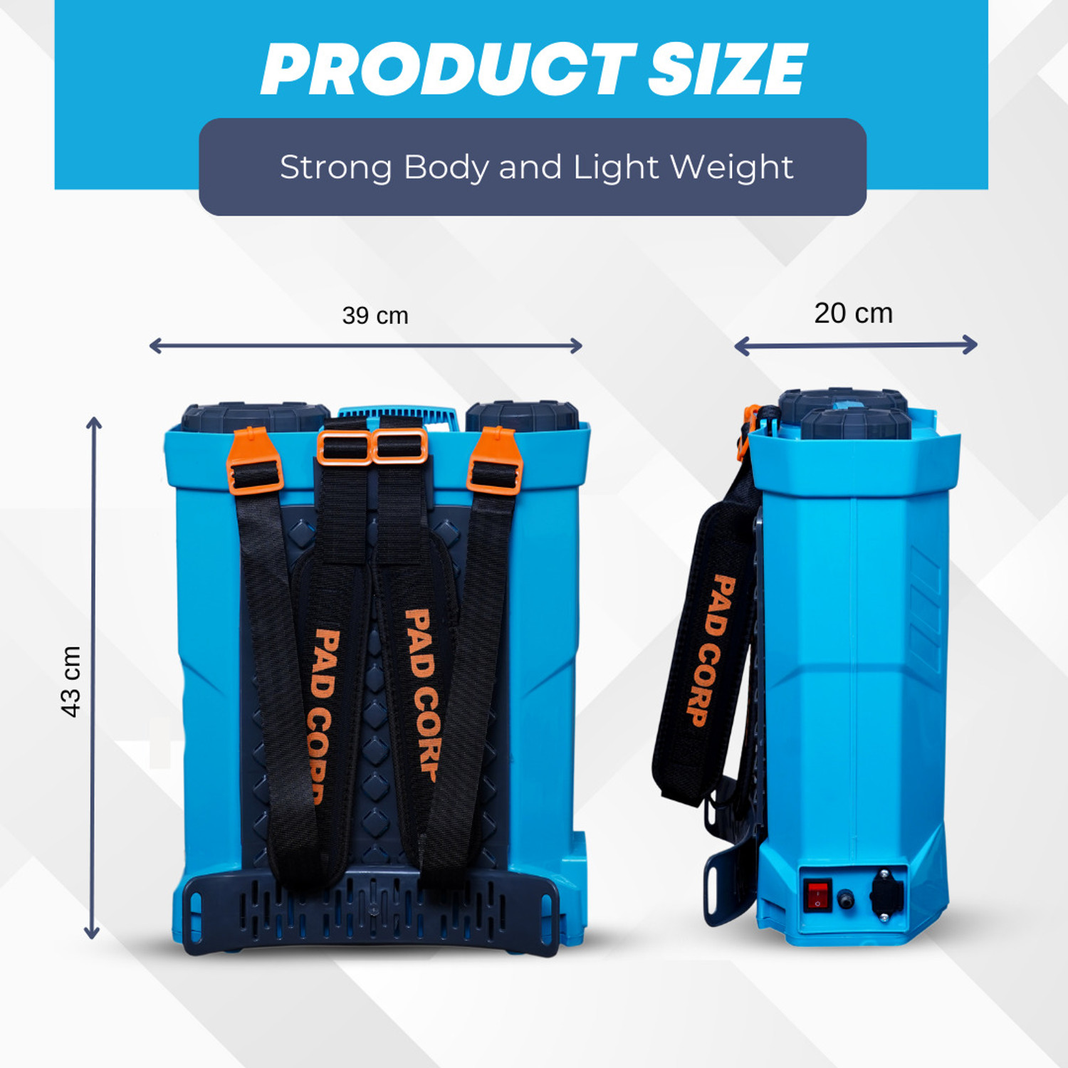 Image of pad corp SPARK 12VX12AH 16 LITER TANK 16 L Backpack Sprayer