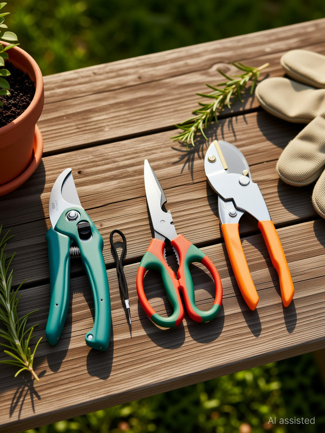 Image of GROWTOP Heavy Duty Garden Pruner, Multipurpose Scissor & Anvil Cutter for Gardening Garden Tool Kit