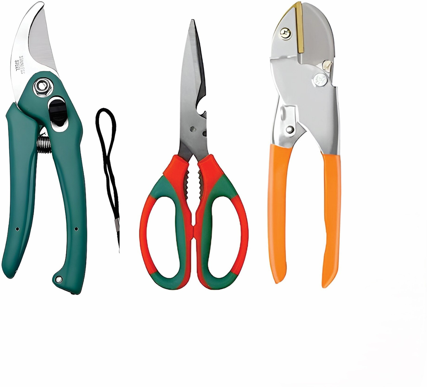 Image of GROWTOP Heavy Duty Garden Pruner, Multipurpose Scissor & Anvil Cutter for Gardening Garden Tool Kit