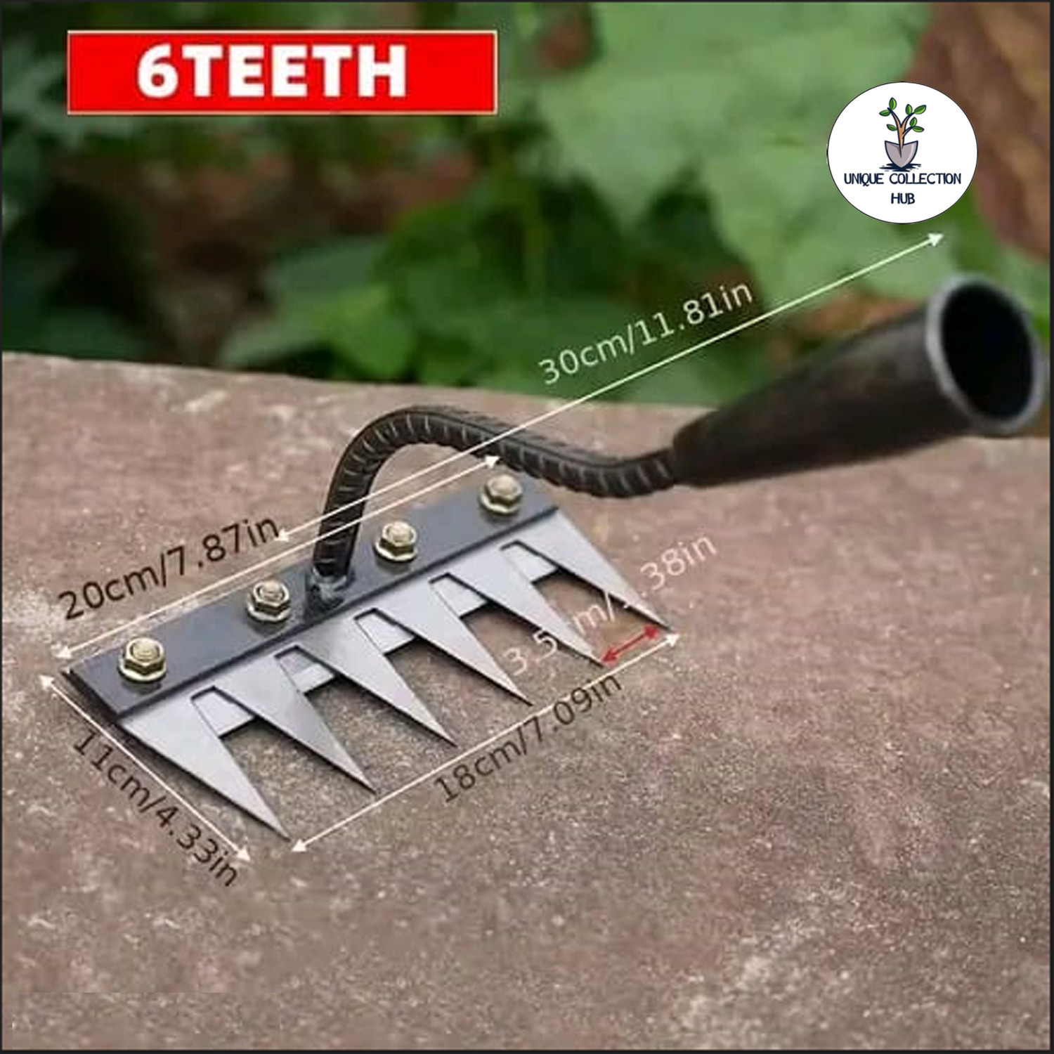 Image of SAIFI 6 Teeth Garden Weeding Rake Garden Tool Kit