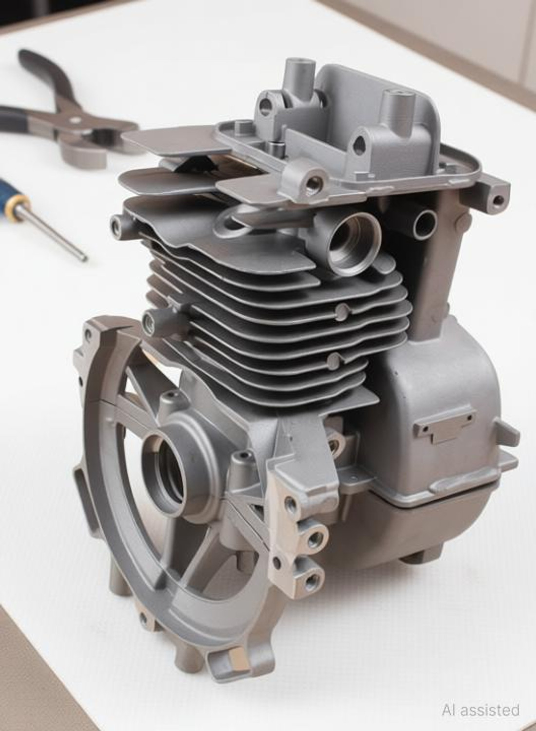 Image of VI-MAK 4 Stroke GX 35cc Engine Crank case Assembly Fuel Grass Trimmer