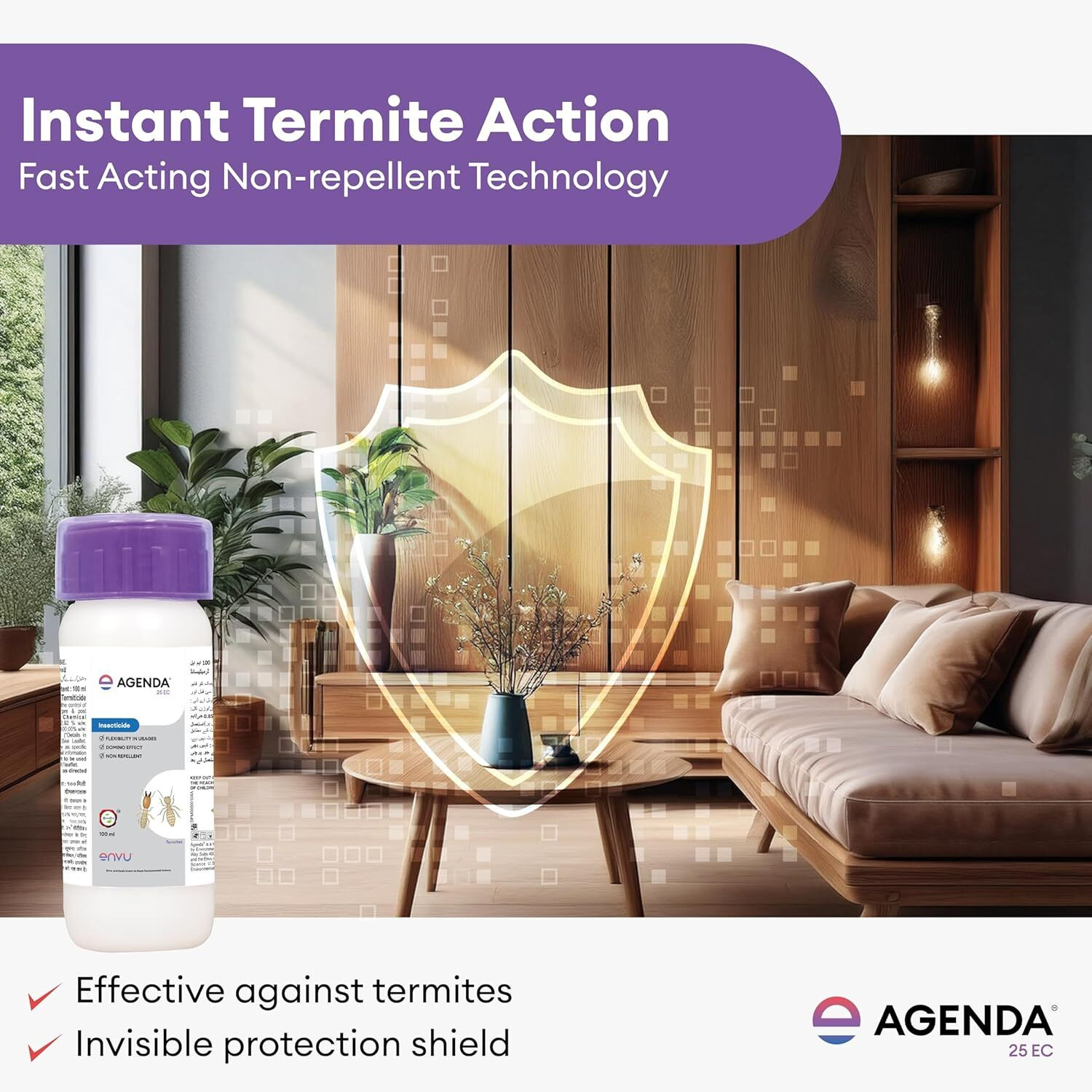 Image of AGENDA 25 EC Anti Termite Solution 100ml for Wood & Furniture Termite Control Paint Remover
