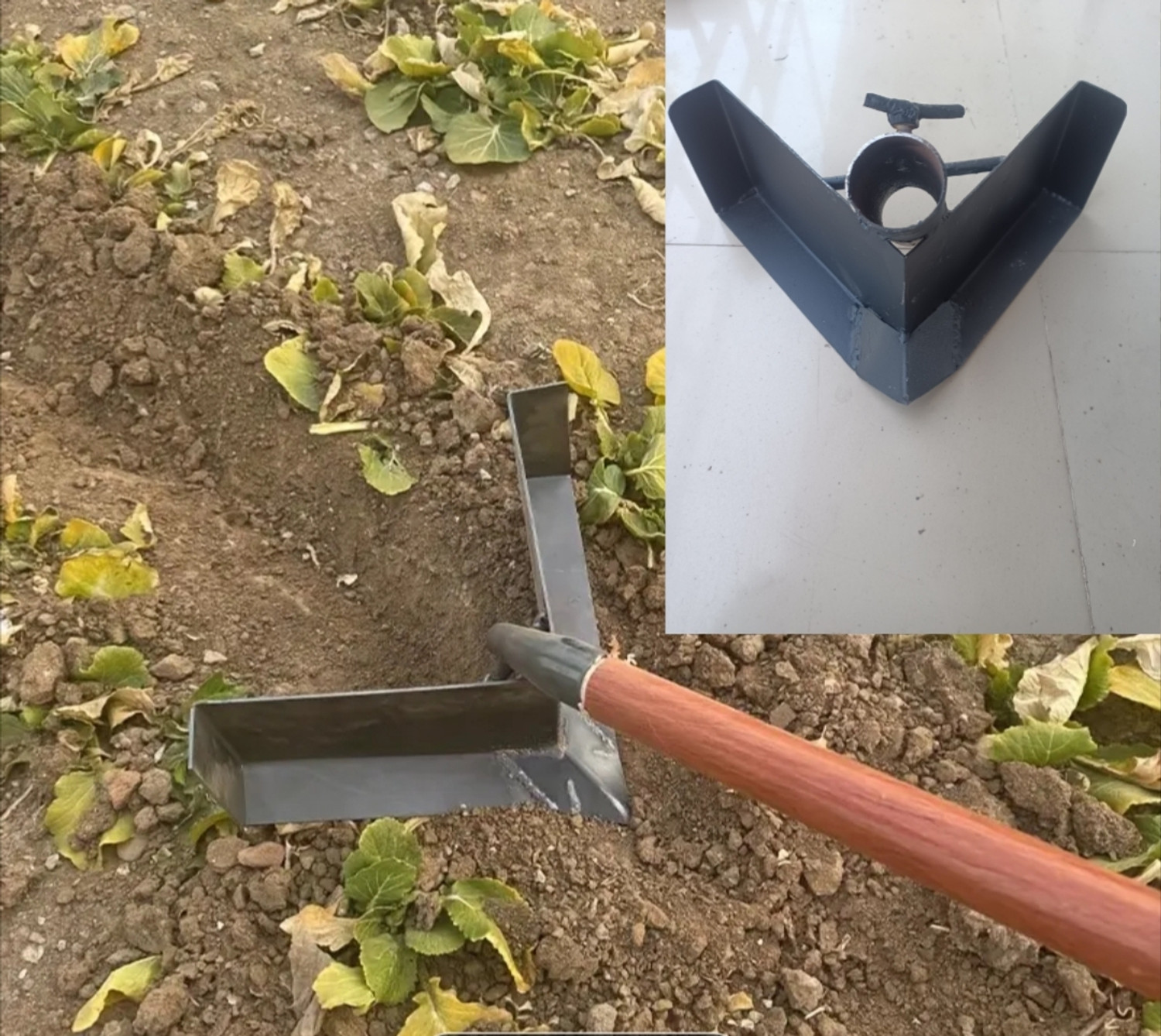 Image of JASVENDRI Garden Spade - Wide Blade Trenching & Land Preparation tool Garden Tool Kit