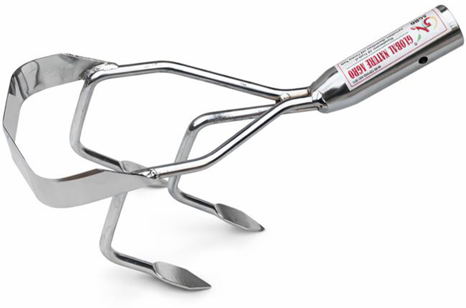 Image of Global Nature Agro 3 Tine Hand Cultivator Heavy Duty Steel Gardening tools for Weeding Garden Tool Kit