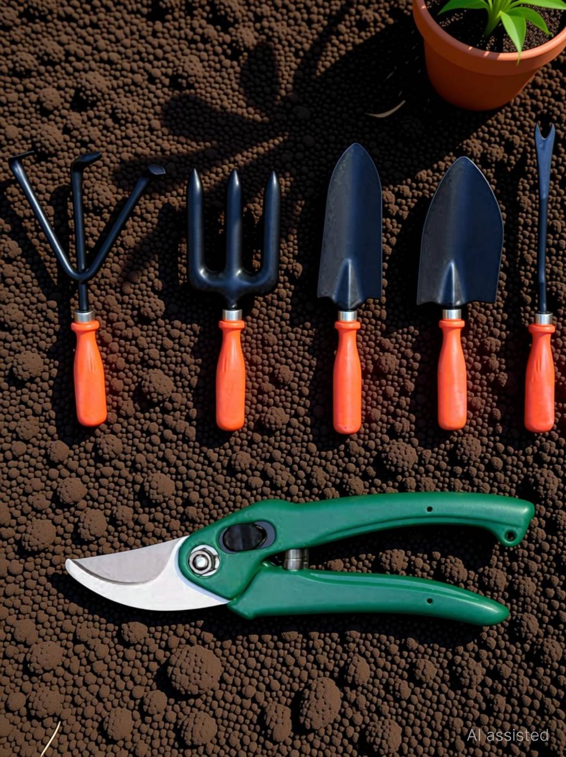 AGT Tools set of 5, 1 Pruner Garden Tool Kit