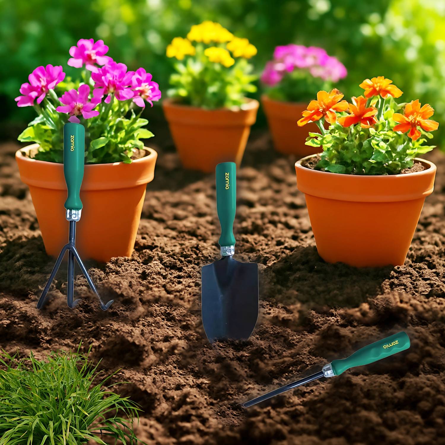 ZAMIA Gardening Tools Set of 3 Garden Tool Kit Price in India