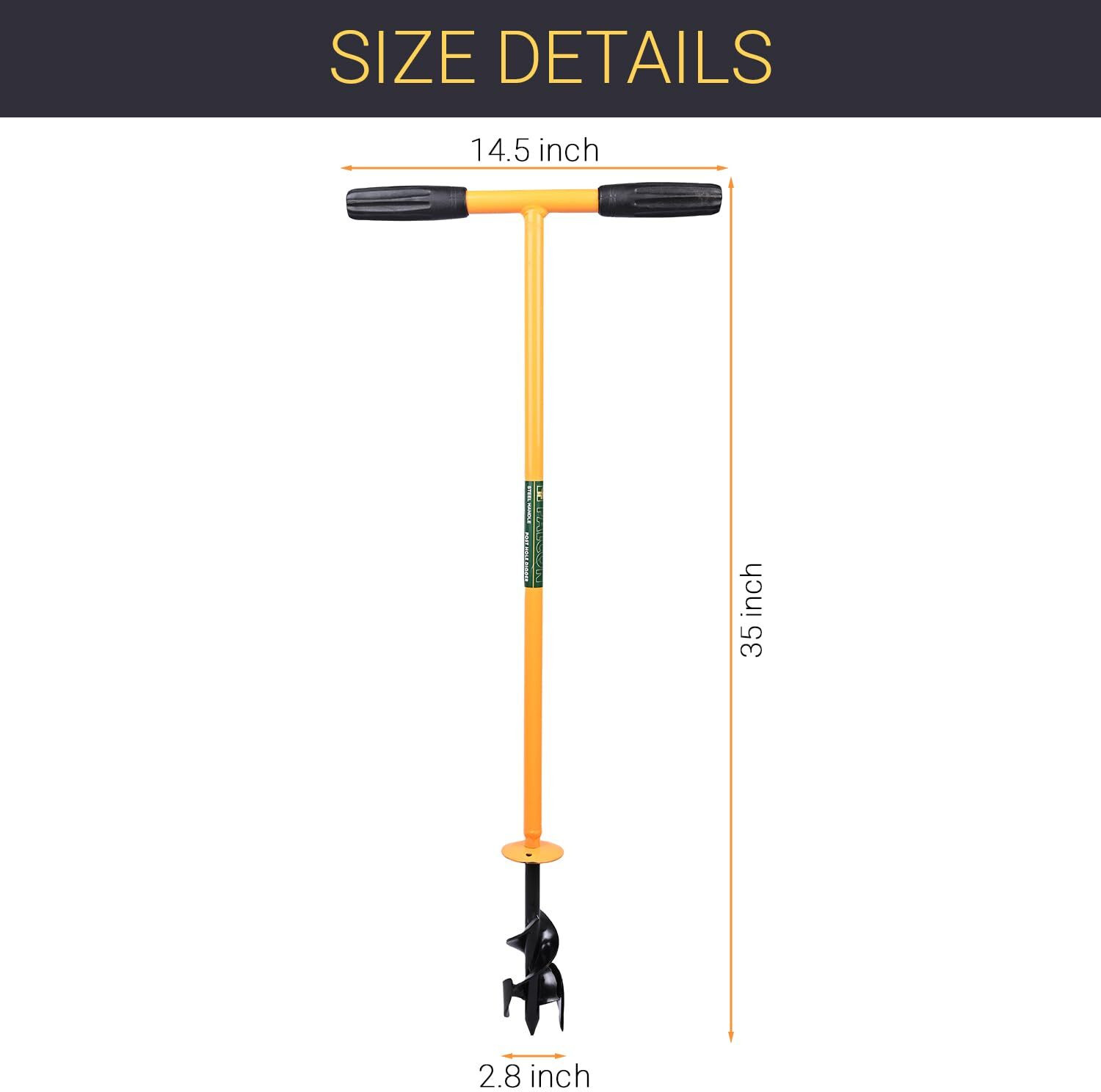 Image of FALCON FPHD-1902 POST HOLE DIGGER /AUGER Garden Tool Kit