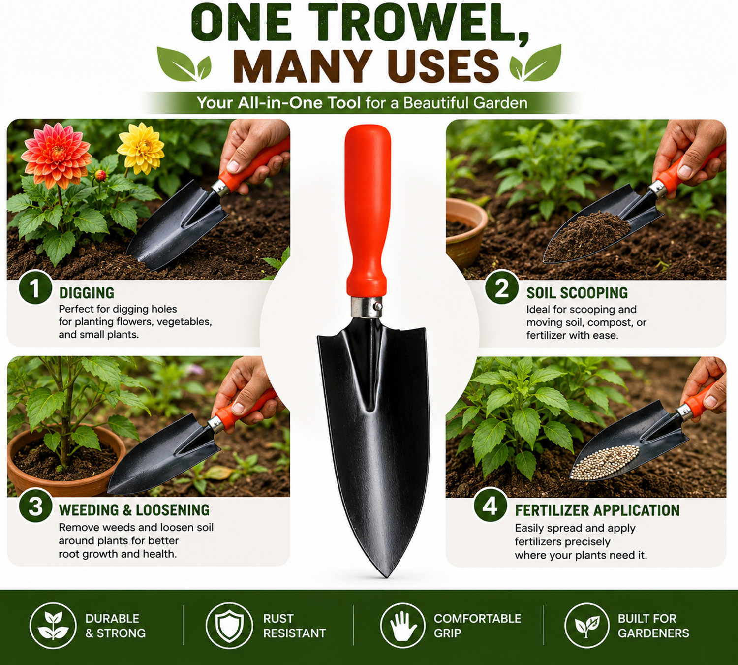 Image of bloomex Gardening Trowel Garden Tool Kit