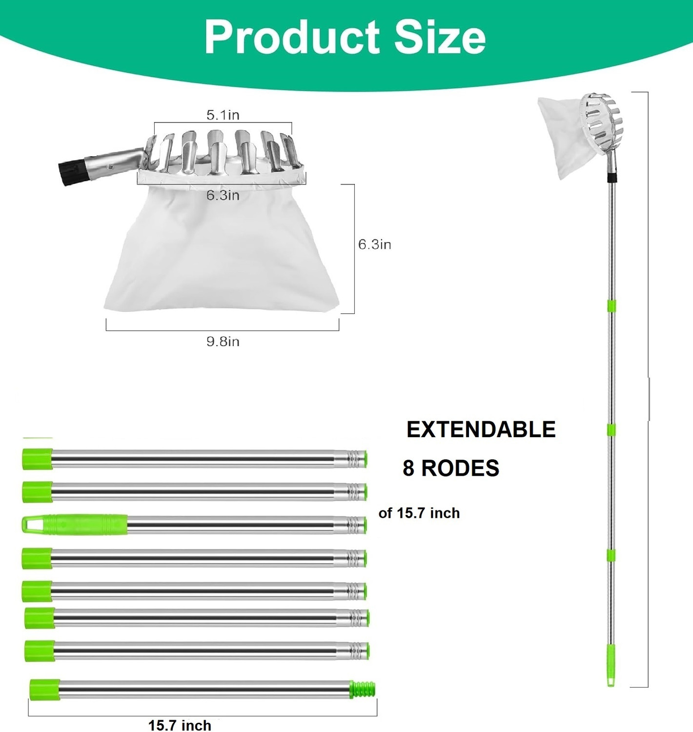 Image of SK ORGANIC Fruit Picker 1 Garden Tool Kit