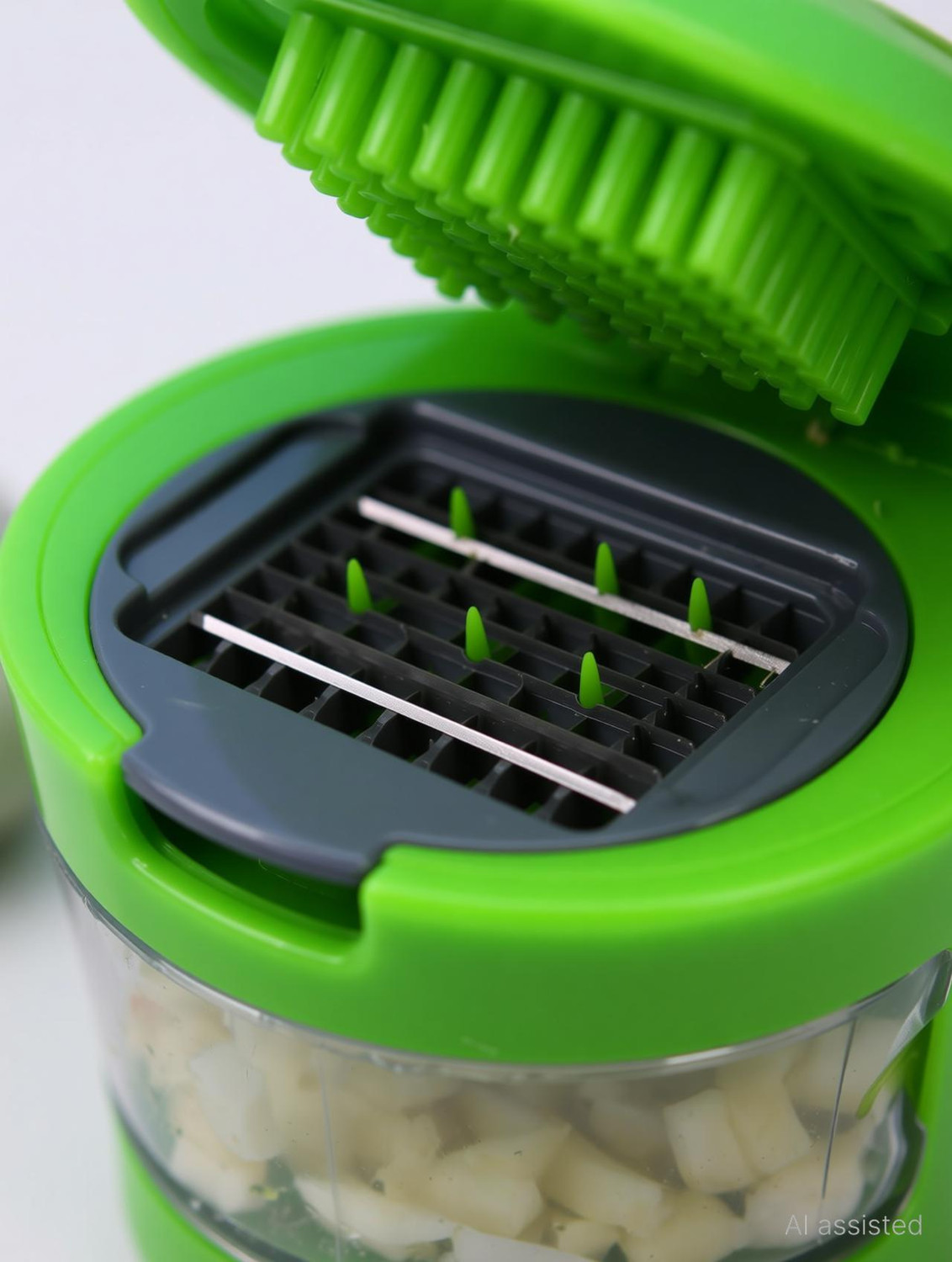 Image of YOGI SELLING Garlic Cutter Chopper and Ginger Cutter Grater Kitchen Tools Plastic Vegetable & Fruit Chopper