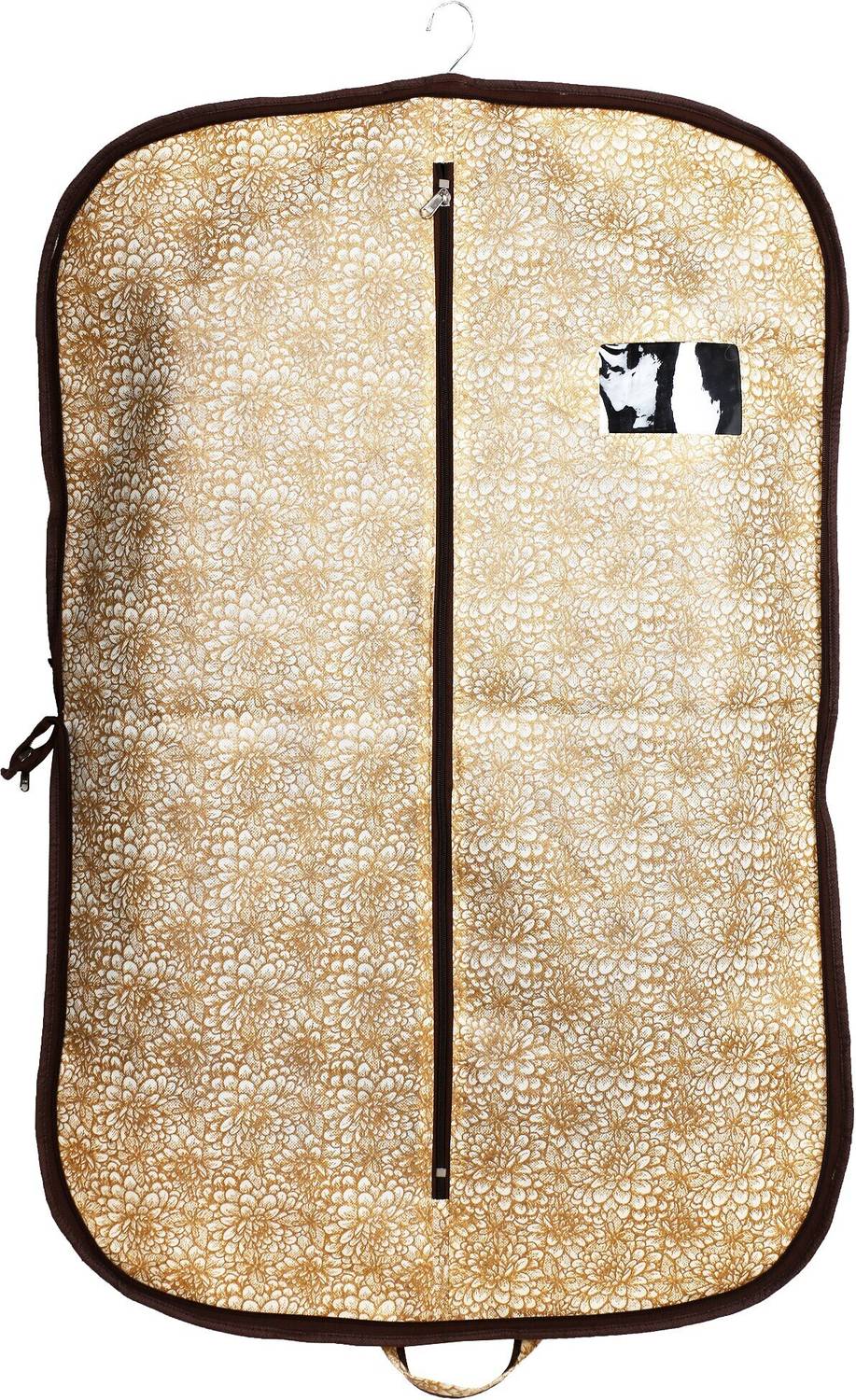 Billion Designer Metalic Printed Foldable Non Woven Men's Coat Blazer Cover (Golden & Brown) -BILLION38169 BILLION038169