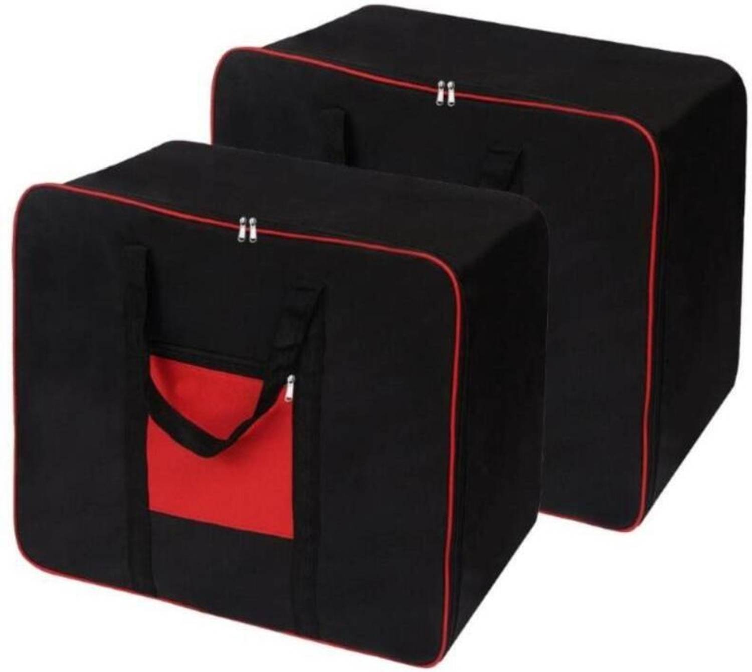 Anaaya Craft Non Woven Moisture-Proof Clothes Storage Bag with Zipper & Handle Pack of 2
