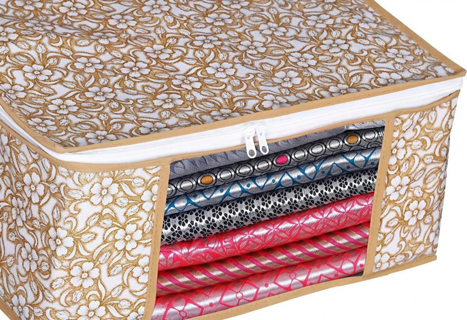 Image of Ozillin 10 pcs Non Woven Saree Cover /Clothes saree cover bag garment cover