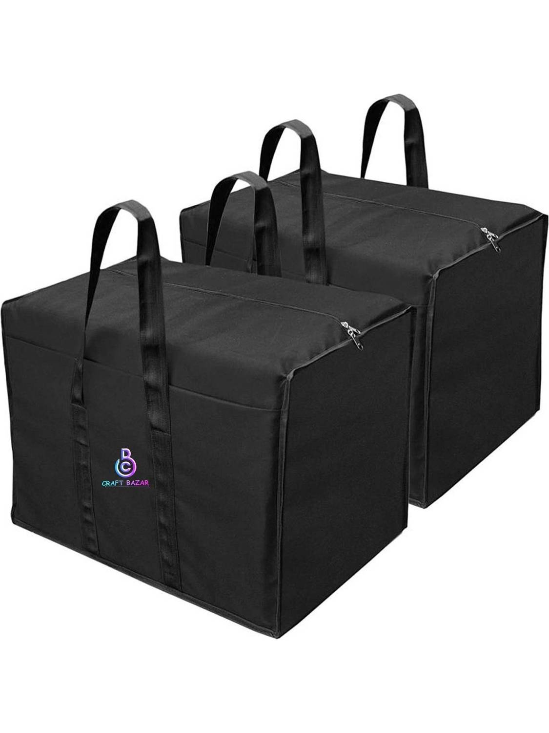 Craft Bazar Big storage bag for saree with Superior quality material Under Bed Organizer Zipper Closure