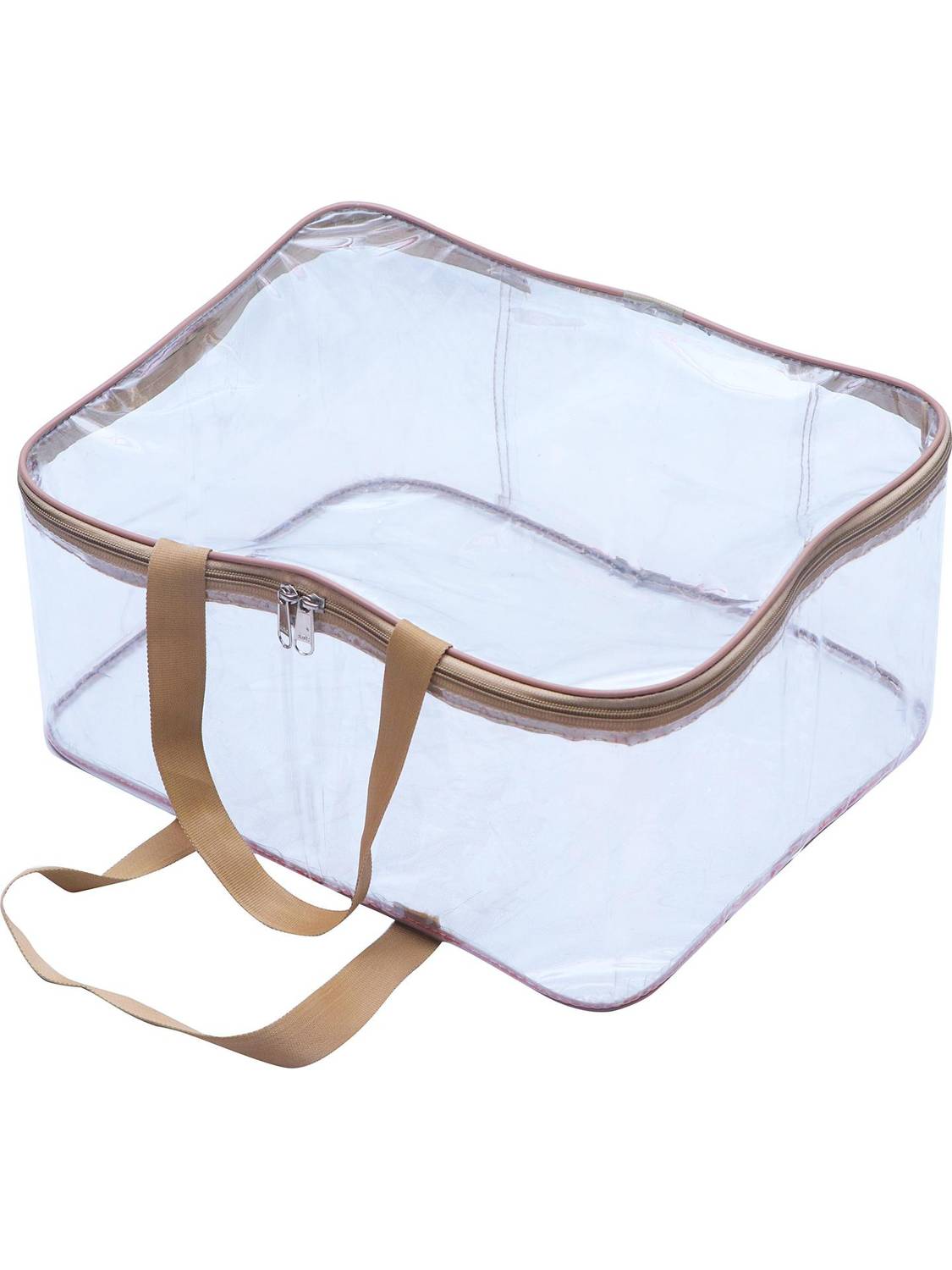 Billiondesigner Storage Organizer for Storing Blanket, Clothes Presents Multipurpose Storage Bag for Clothes Organizer for Sarees Blanket Cover FW515-BROWN-PK1