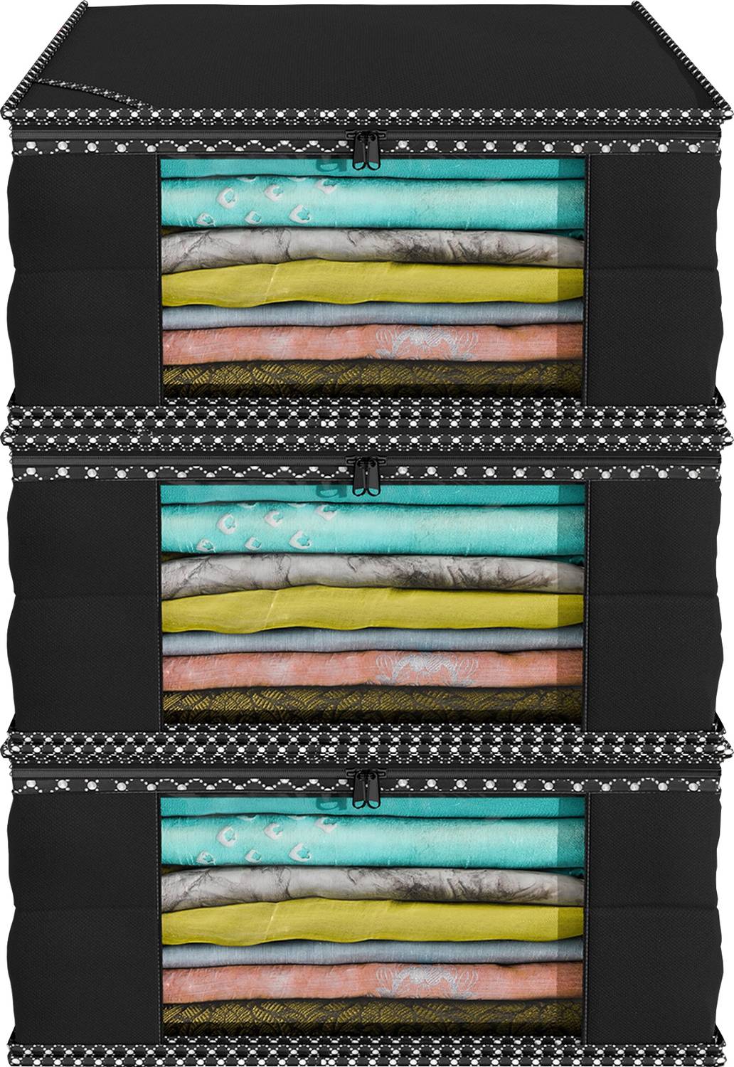 Ankit International Designer Non Woven Saree Cover Set Of 3 AMIT012