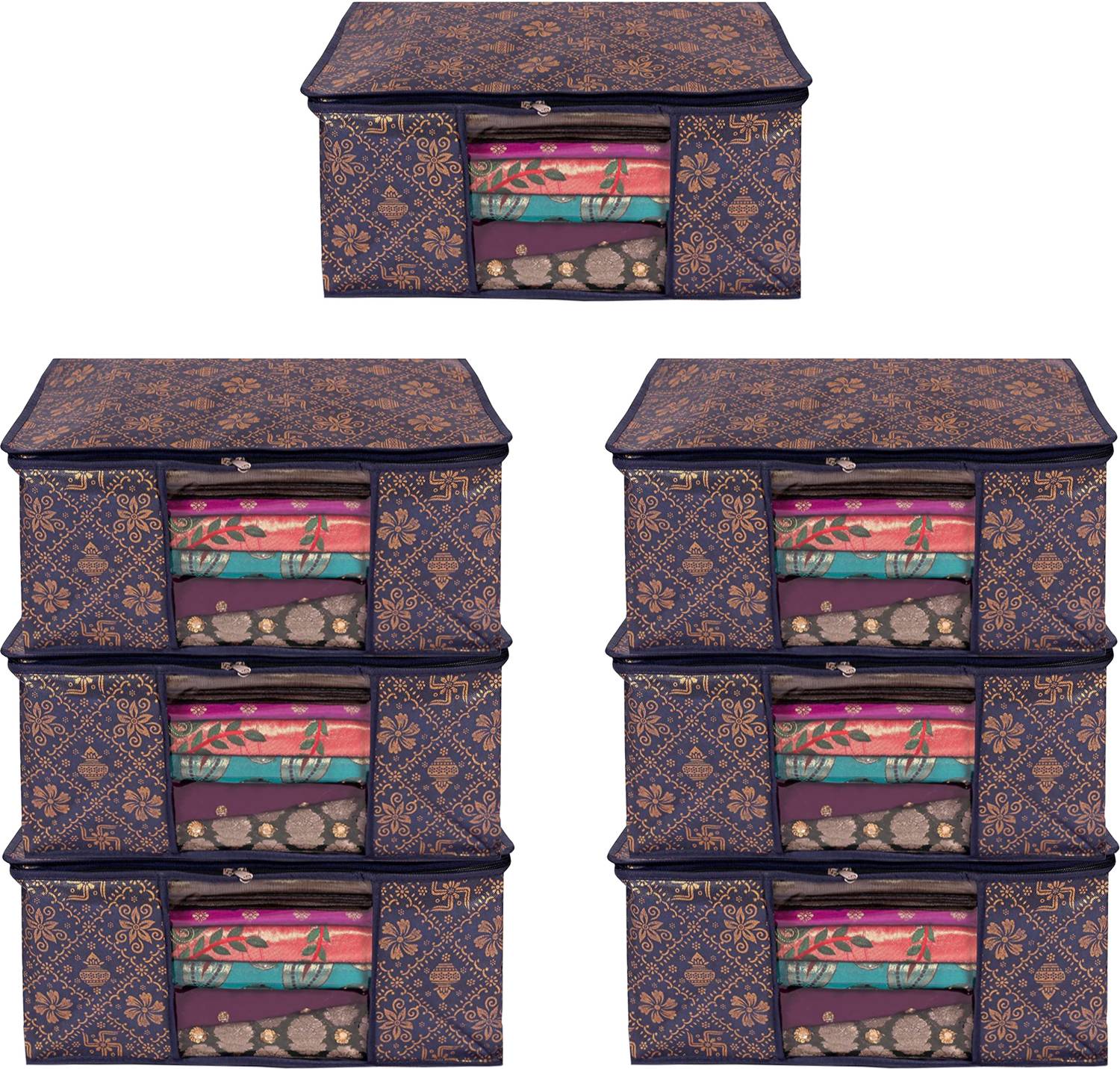AMAK INC Non-Woven Garment Cover with Transparent Window Pack of 7 SF_SC_XL_18526348849 Under Bed Storage