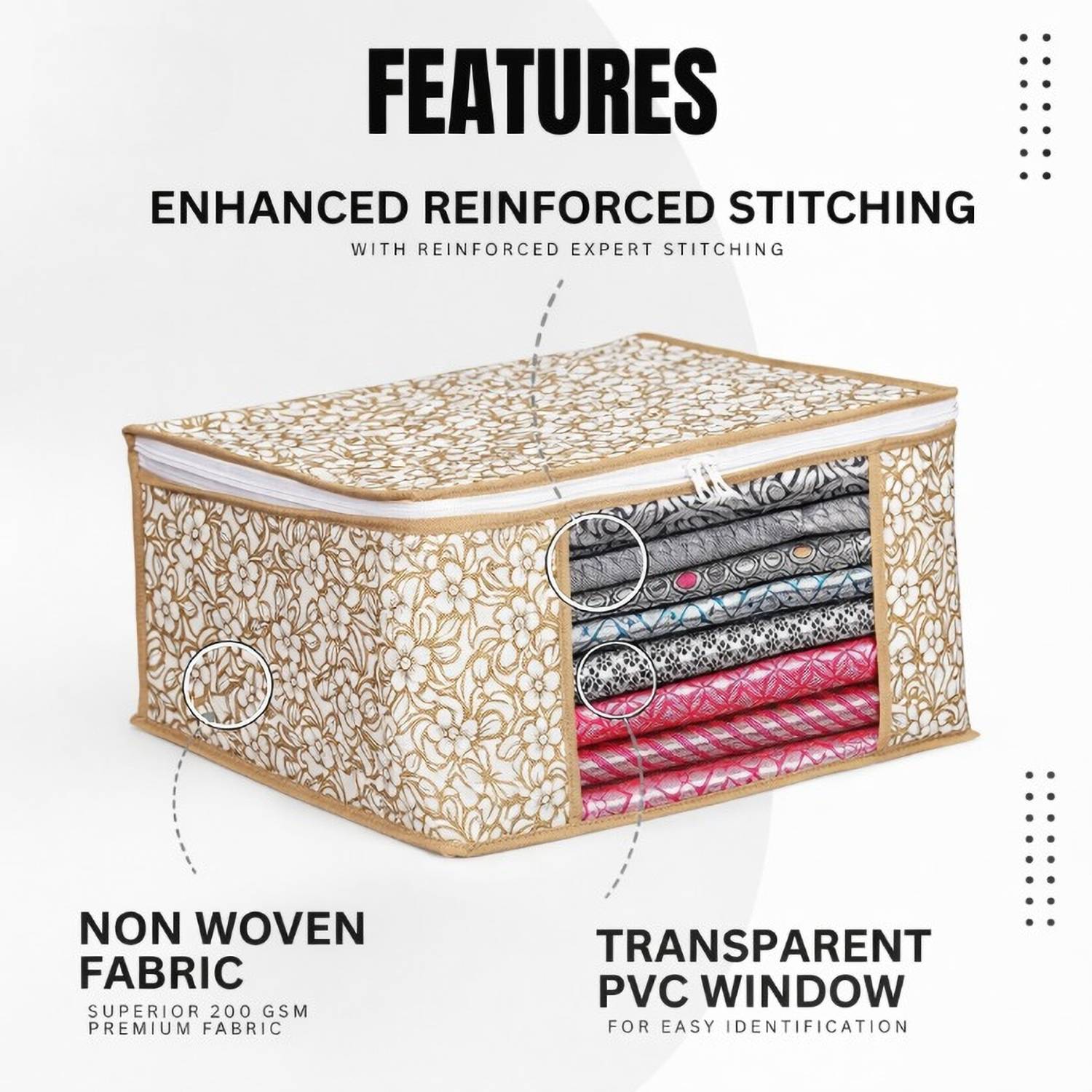 Lonaxa 10 pcs Non Woven Saree Cover - Image 3