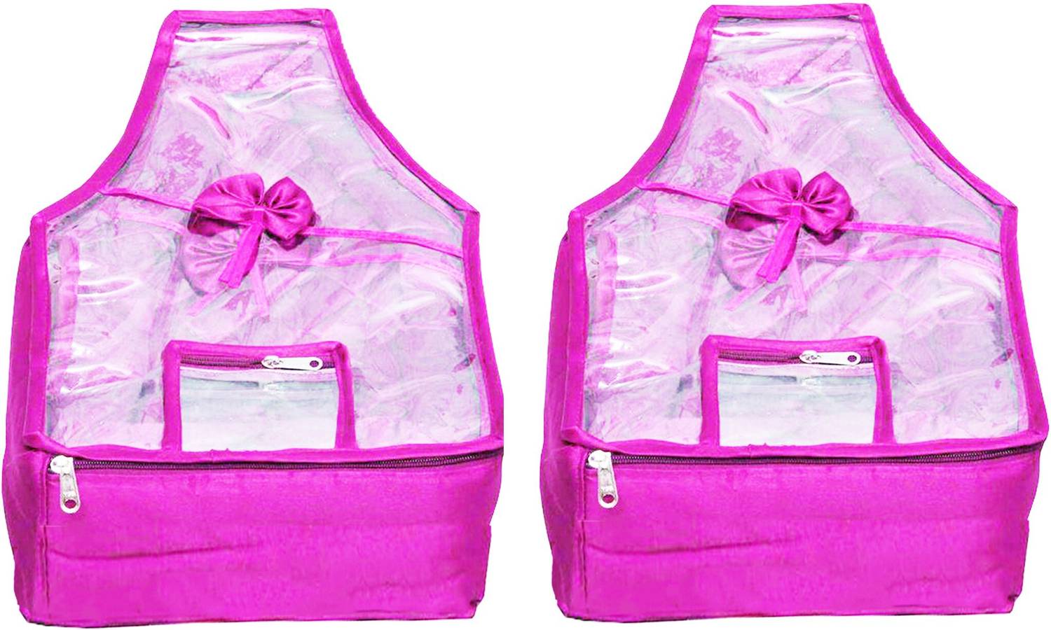atorakushon new and modern stylish dresses covers Satin Blouse , Saree Lahenga cover / Wedding Gift, wardrobe orgniser\Regular Clothes Bag, Vanity pouch, Pack Of 2 (Purple) at Satin T.p blouse cover purple 2pcs