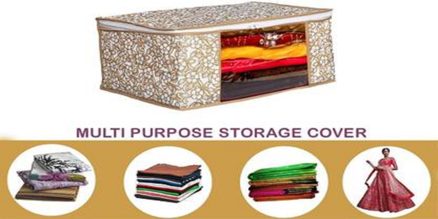 Image of Ozillin 6 pcs Non Woven Saree Cover / Clothes saree cover bag garment cover