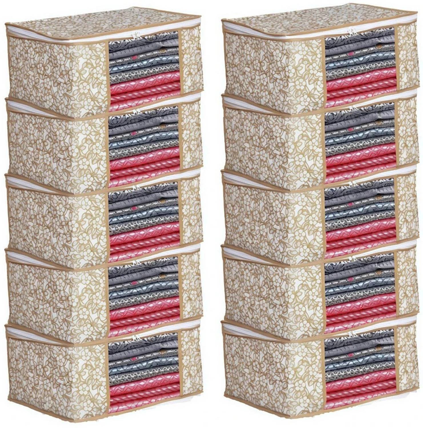Ozillin 10 pcs Non Woven Saree Cover - Image 1
