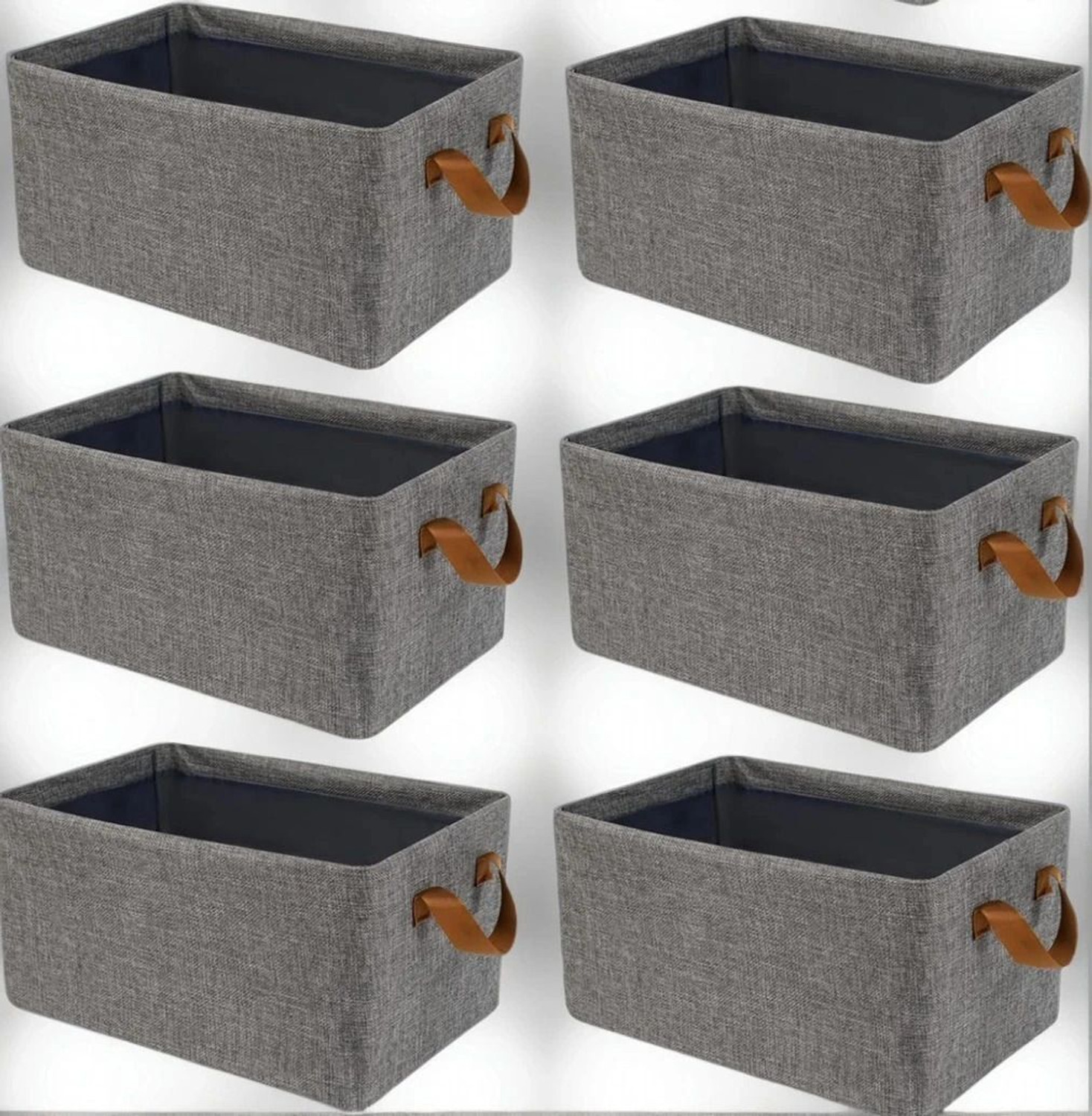Image of VENDIFY PACK OF 6 Cloth Organizer For Wardrobe Storage Bag Box Closet Drawer Organizers for Clothes Clothes Storage Box for Wardrobe Cloth, Saree, Towel, Blanket