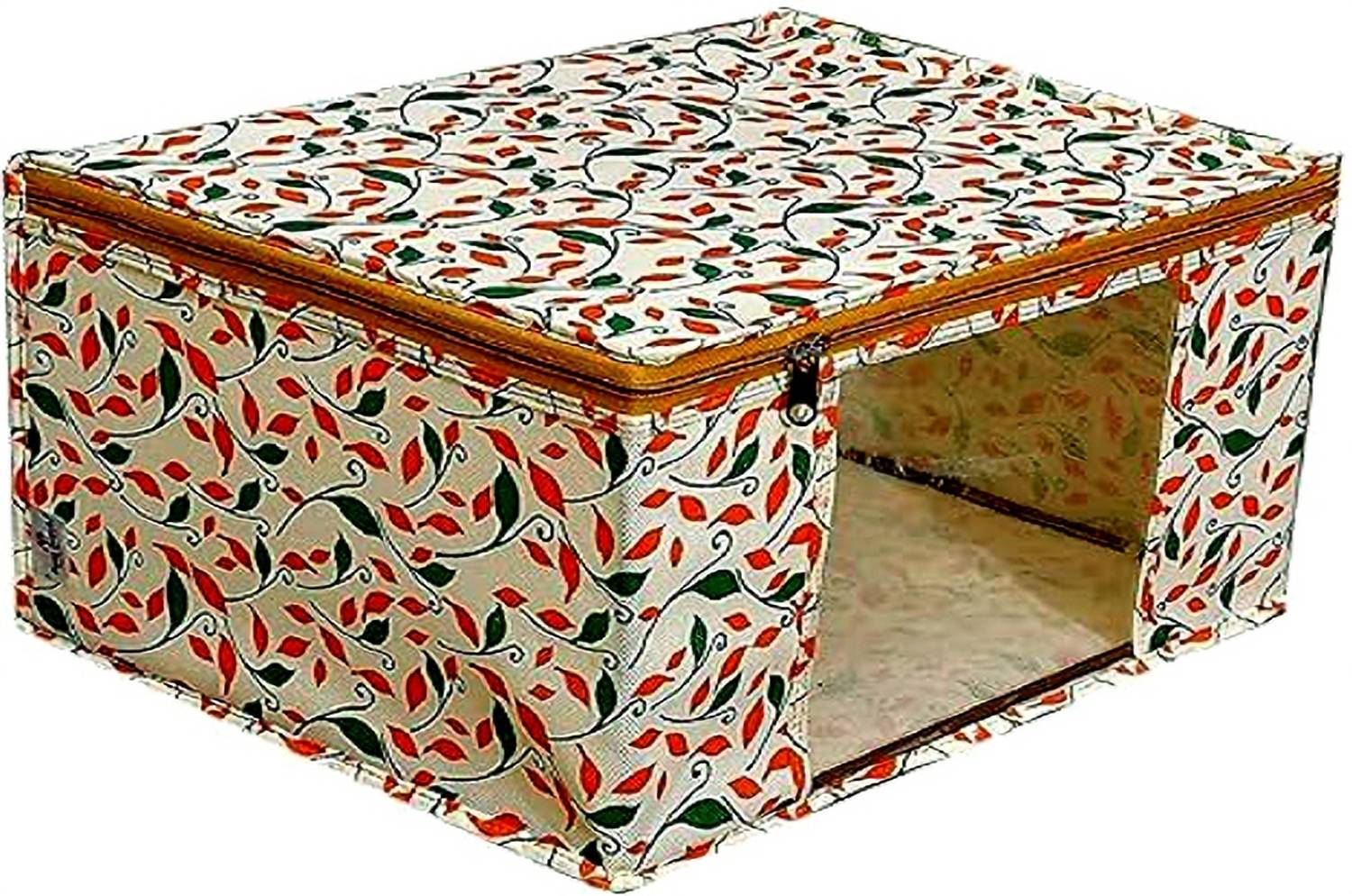 House of Common Garment Cover Set Of 1 Beige High Quality Non Woven With Window Saree cover/Wardrobe Organizer AI_PK1_BPC