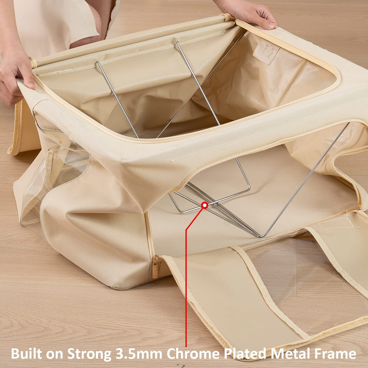 Image of HOKiPO Storage Boxes for Clothes, 66 Litre, Pack of 1