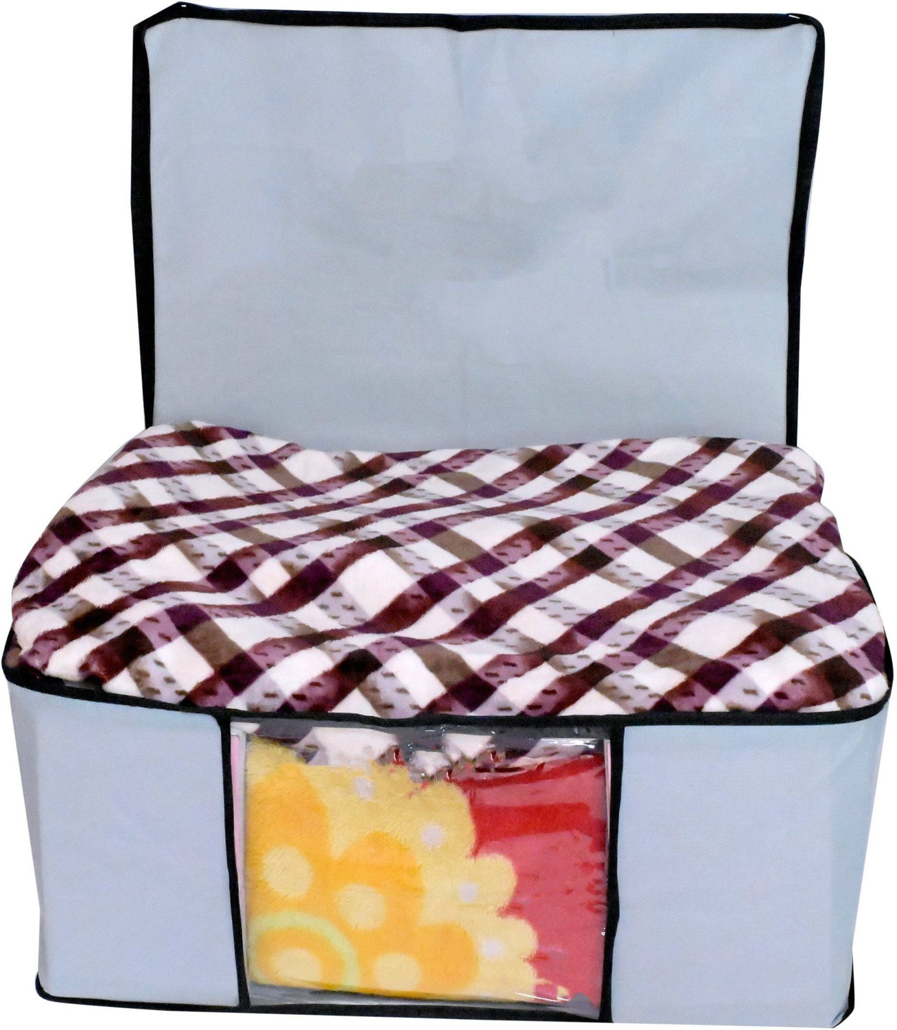 Image of PETALS CASE ORGANIZER BLANKET COVER|BLANKET ORGANIZER STIRAGE BAG|ORGANIZER