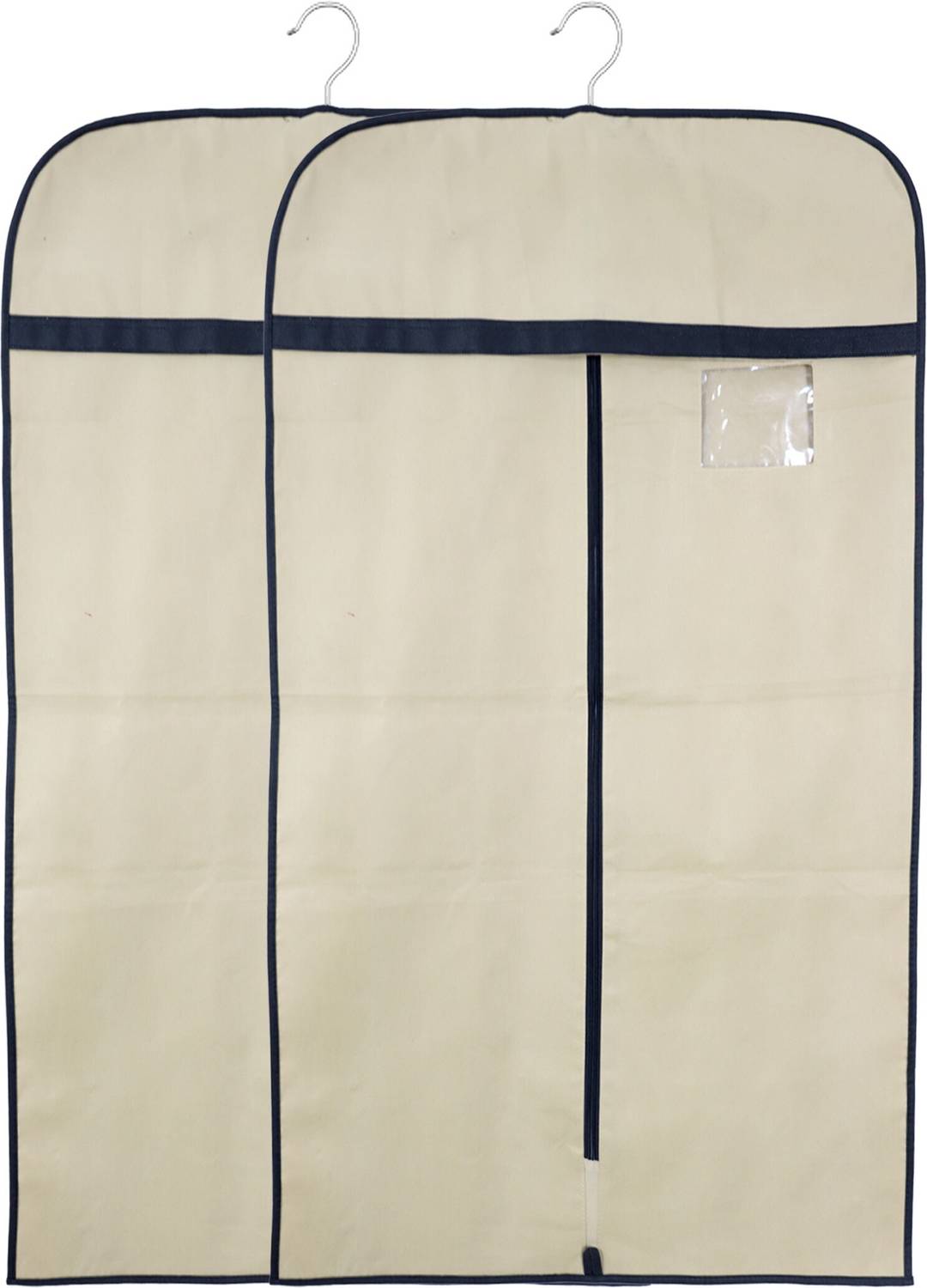 Ankit International Non Woven Non Woven Foldable Suit Coat Cover With Patti Design Beige NCC1265432