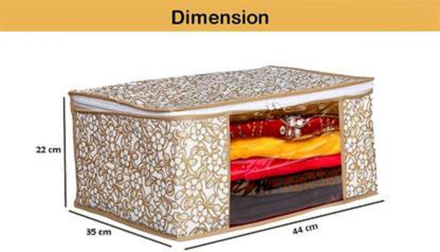 Image of Ozillin 6 pcs Non Woven Saree Cover / Clothes saree cover bag garment cover