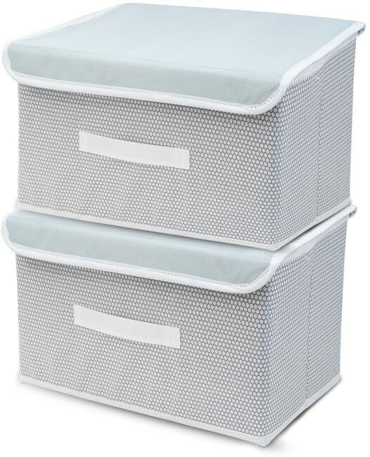 Image of mani kreation Large Storage Box with Lid Non-Woven Big Storage Box with Lid & Handles Foldable Cloth Storage Basket Mani Kreation01