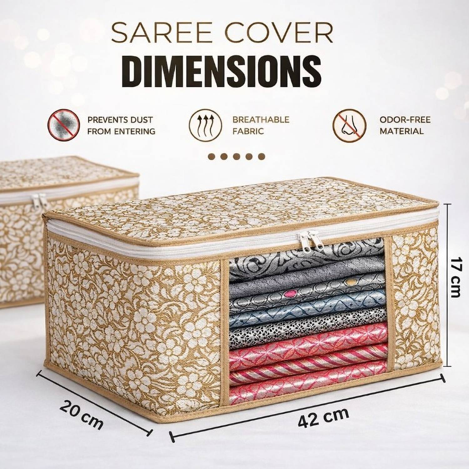 Lonaxa 10 pcs Non Woven Saree Cover - Image 2