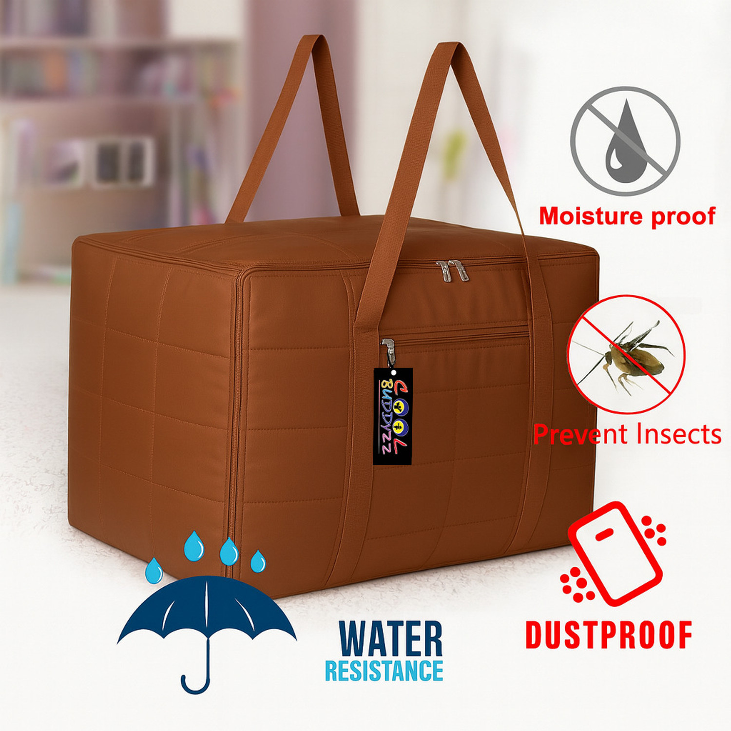 Image of Cool Buddyzz Organizer Bag / Bedding Cover / Multipurpose Cover Clothes Packing Carry Bag Jumbo Bag CBCF