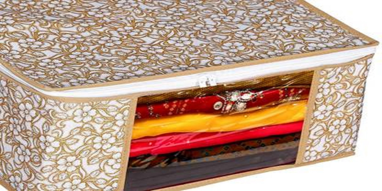 Image of Ozillin 6 pcs Non Woven Saree Cover / Clothes saree cover bag garment cover