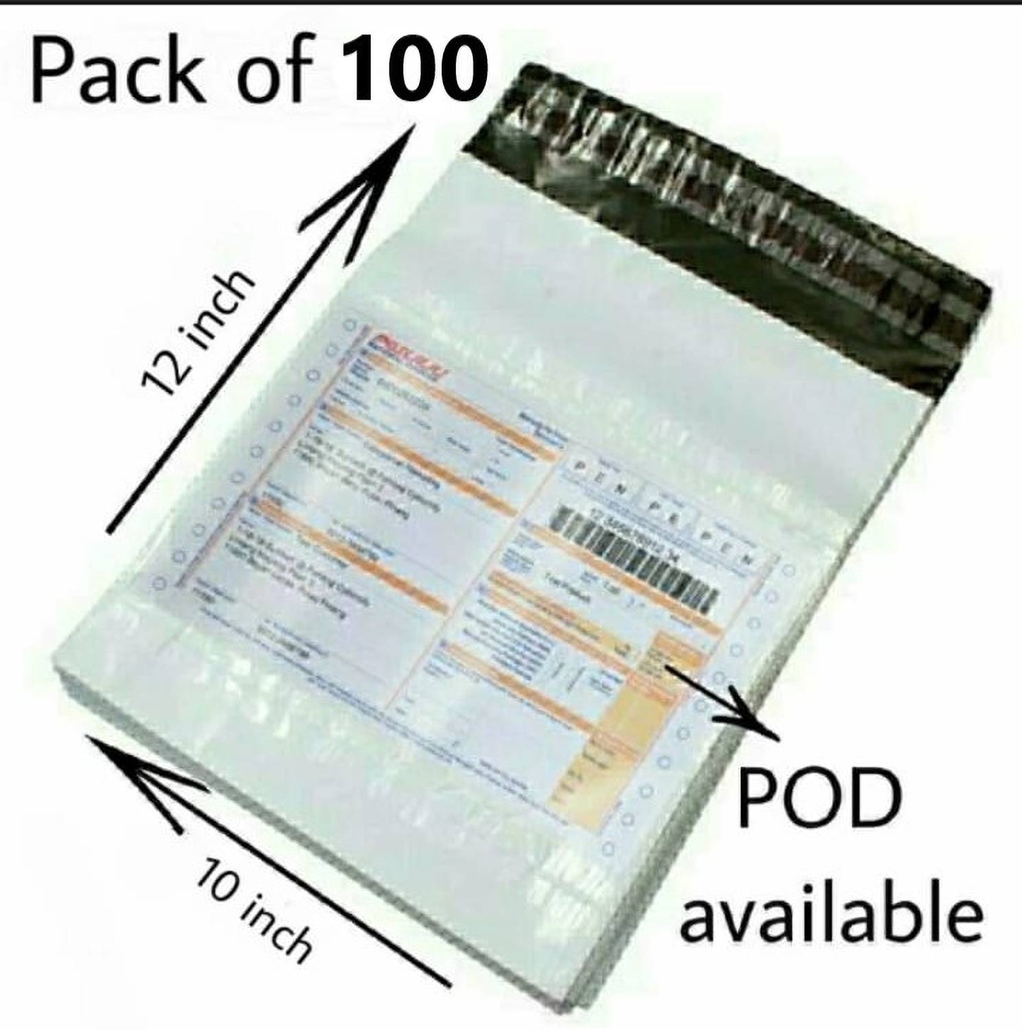 box of joy poly bag\ Courier Bag/Envelopes/Pouches/Cover with POD Tamper proof Security Bag(10 x 12) 100pcs