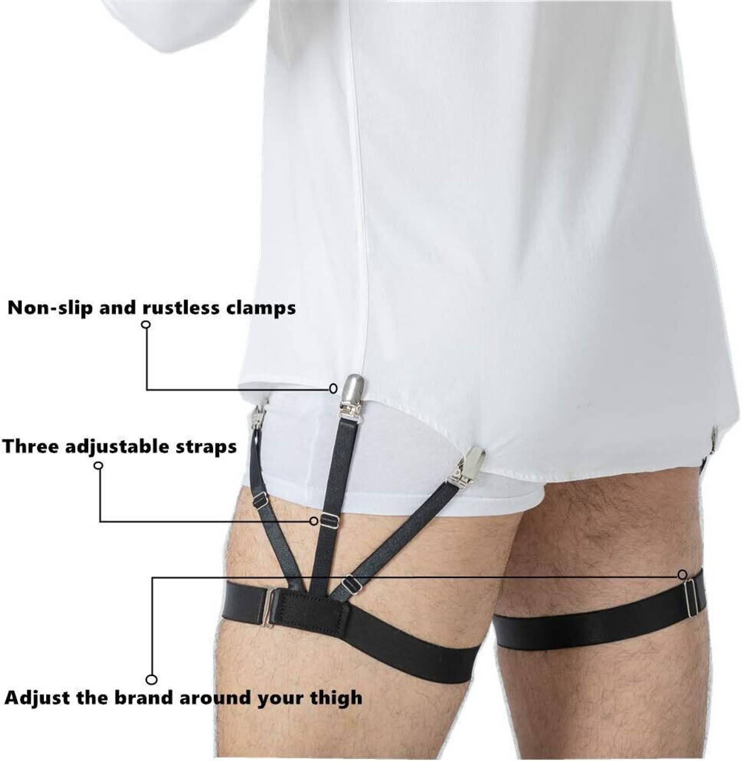 FEXMY Black Garter Pack of 1 - Image 5