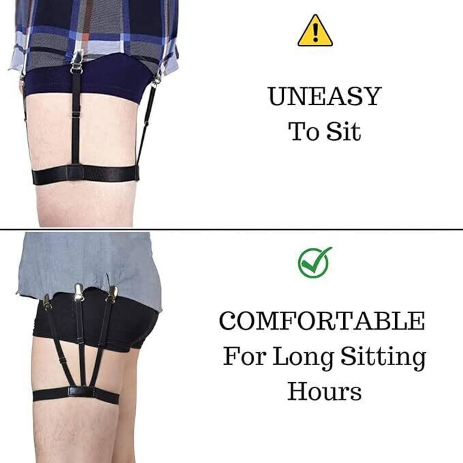 FEXMY Black Garter Pack of 1 - Image 4