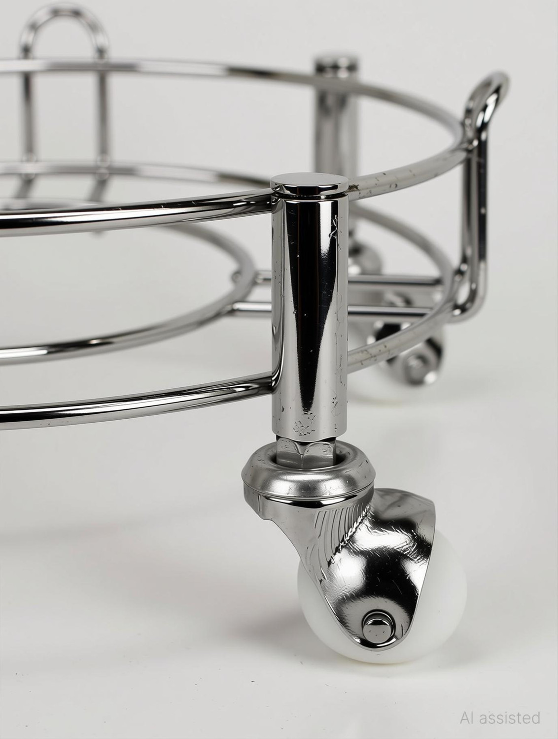 Image of Taxton Heavy Stainless Steel Gas Cylinder Trolley With Wheel | Gas Trolly | Lpg Cylinder Stand | Gas Trolly Wheel |Cylinder Trolley with Wheels | Gas Cylinder Trolley