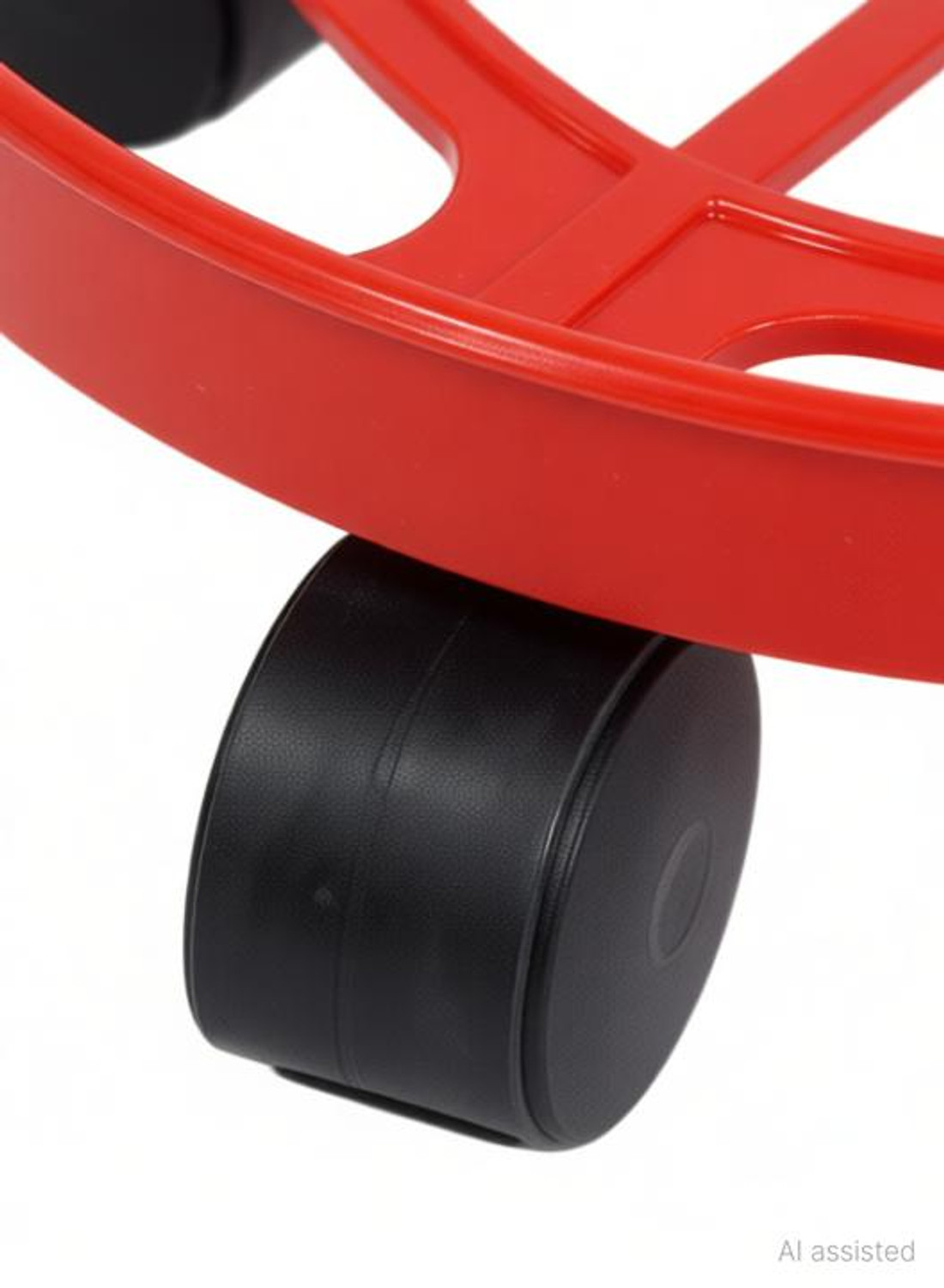 Image of Sarvatr Lpg Cylinder Trolley With Wheels (2PC'S) Strong Plastic Lpg Cylinder Stand Gas Cylinder Trolley